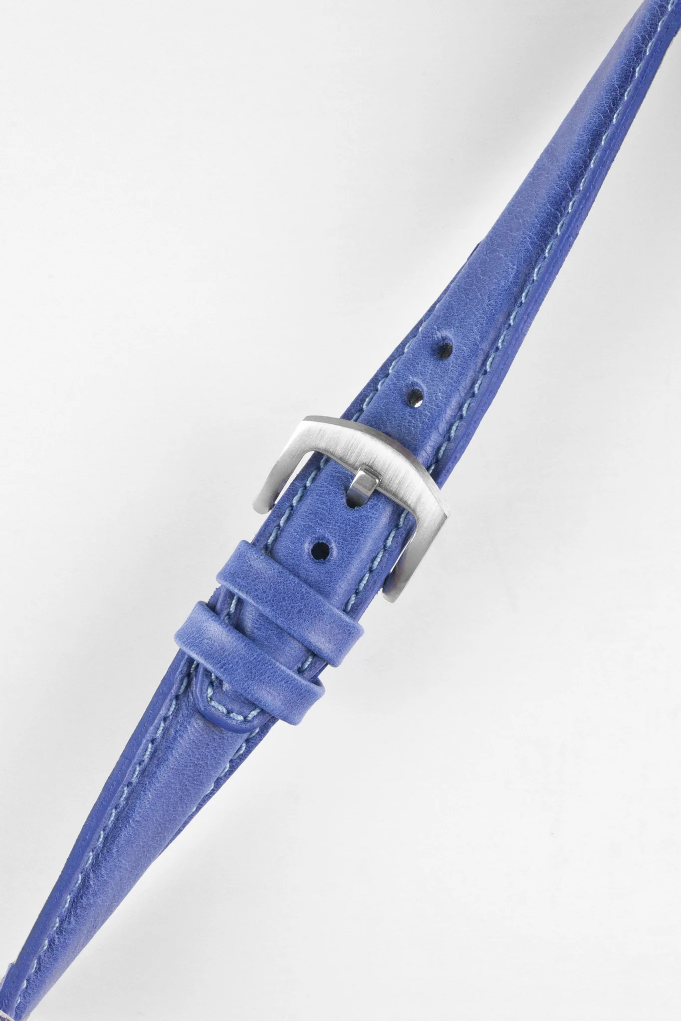 Pebro CADW Padded Vintage Leather Watch Strap in ROYAL BLUE - Image 3