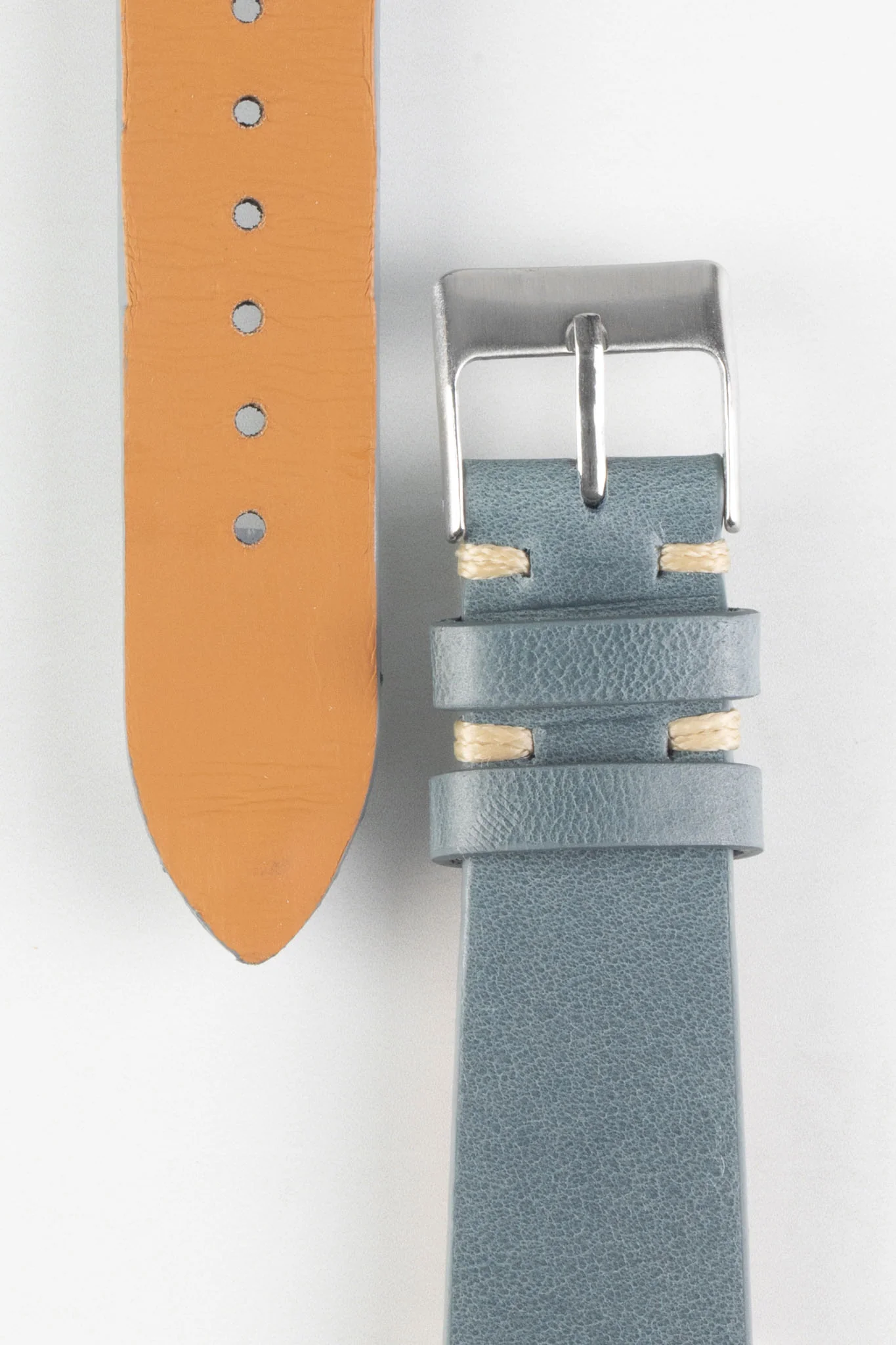 Pebro LEGACY Vintage Calfskin Leather Watch Strap in BLUE - Image 2