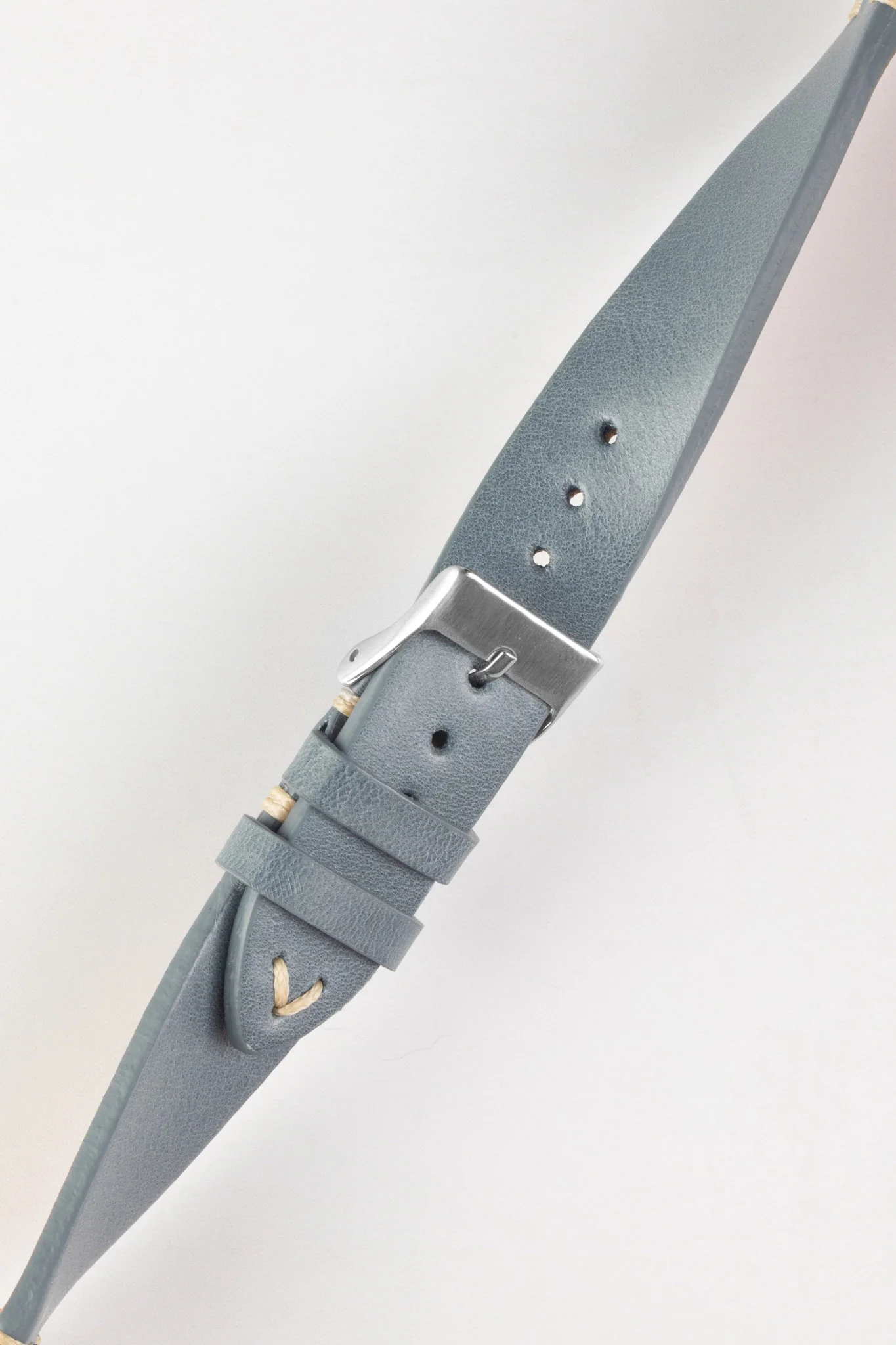 Pebro LEGACY Vintage Calfskin Leather Watch Strap in BLUE - Image 3