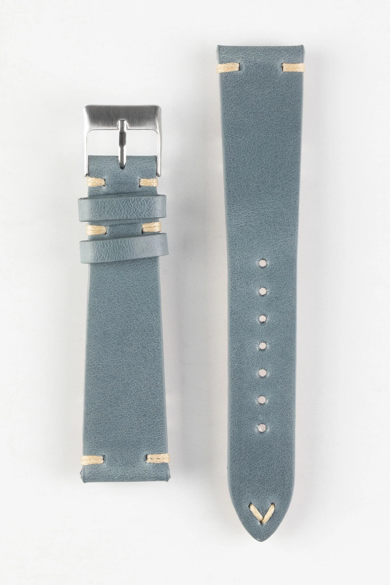 Pebro LEGACY Vintage Calfskin Leather Watch Strap in BLUE - Image 7