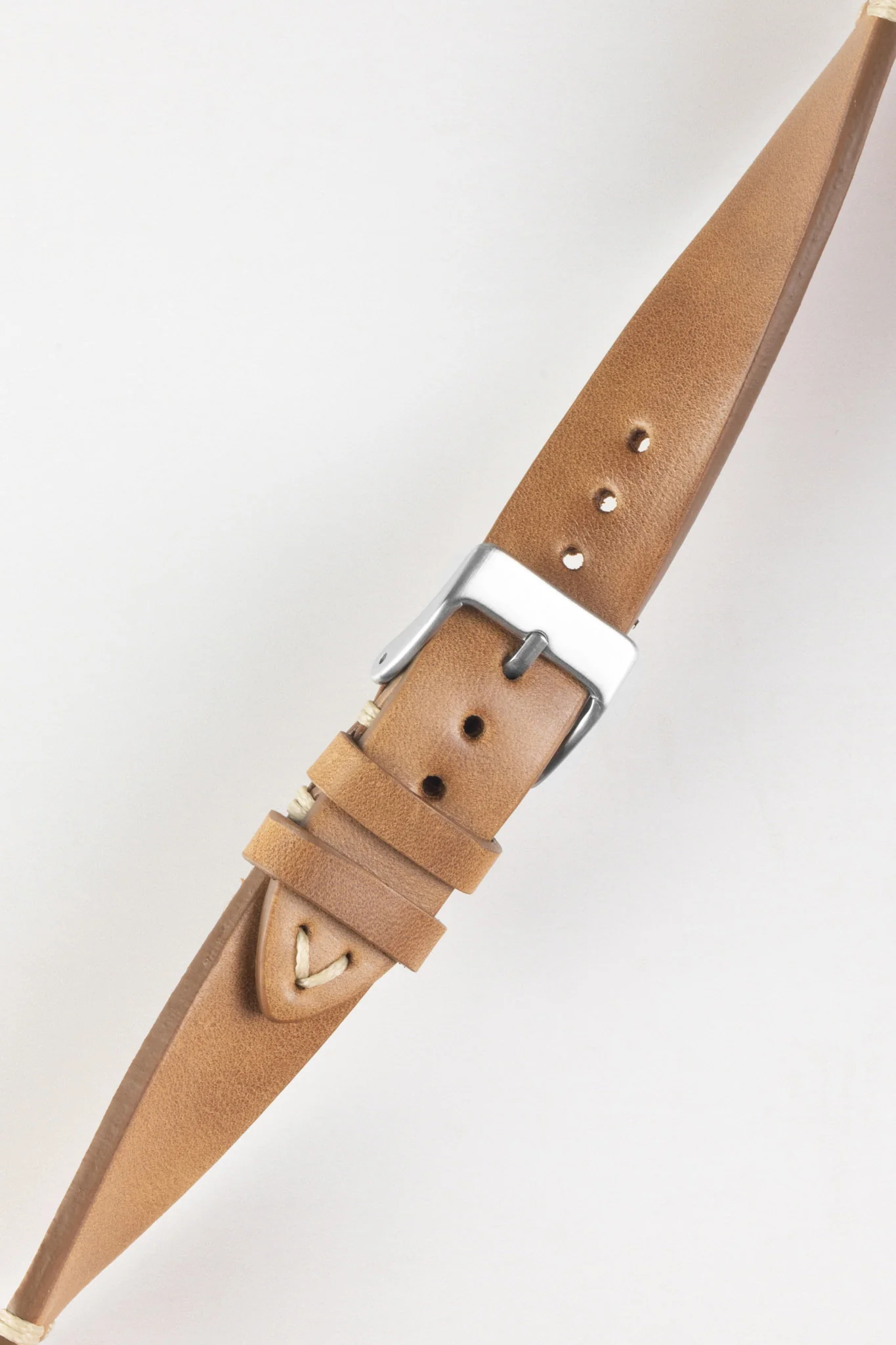 Pebro LEGACY Vintage Calfskin Leather Watch Strap in GOLD BROWN - Image 3