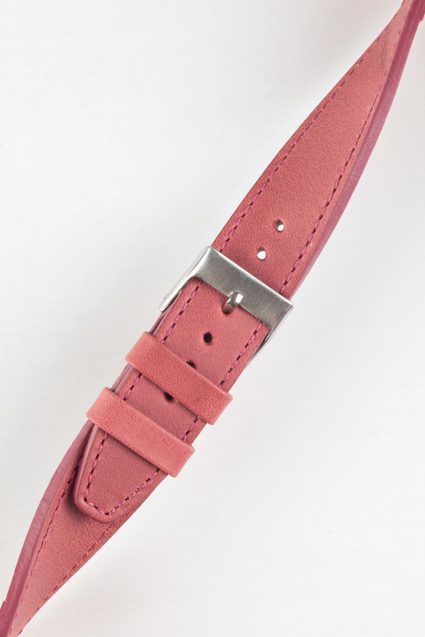 Pebro RUSTIC Vintage Leather Watch Strap in DUSTY PINK - Image 3