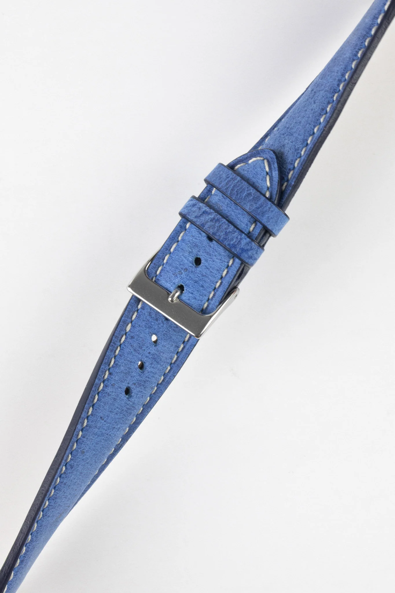 Pebro SAVANNAH Genuine Antelope Leather Watch Strap in BLUE - Image 5