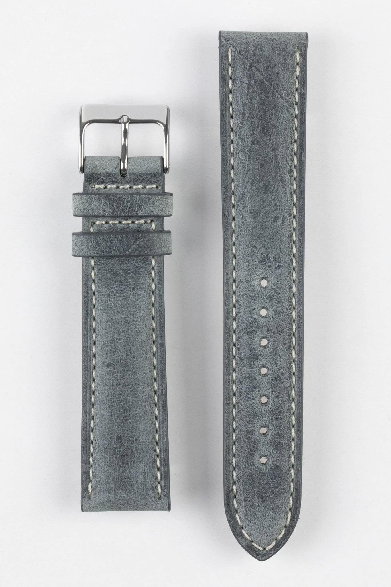Pebro SAVANNAH Genuine Antelope Leather Watch Strap in GREY - Image 8