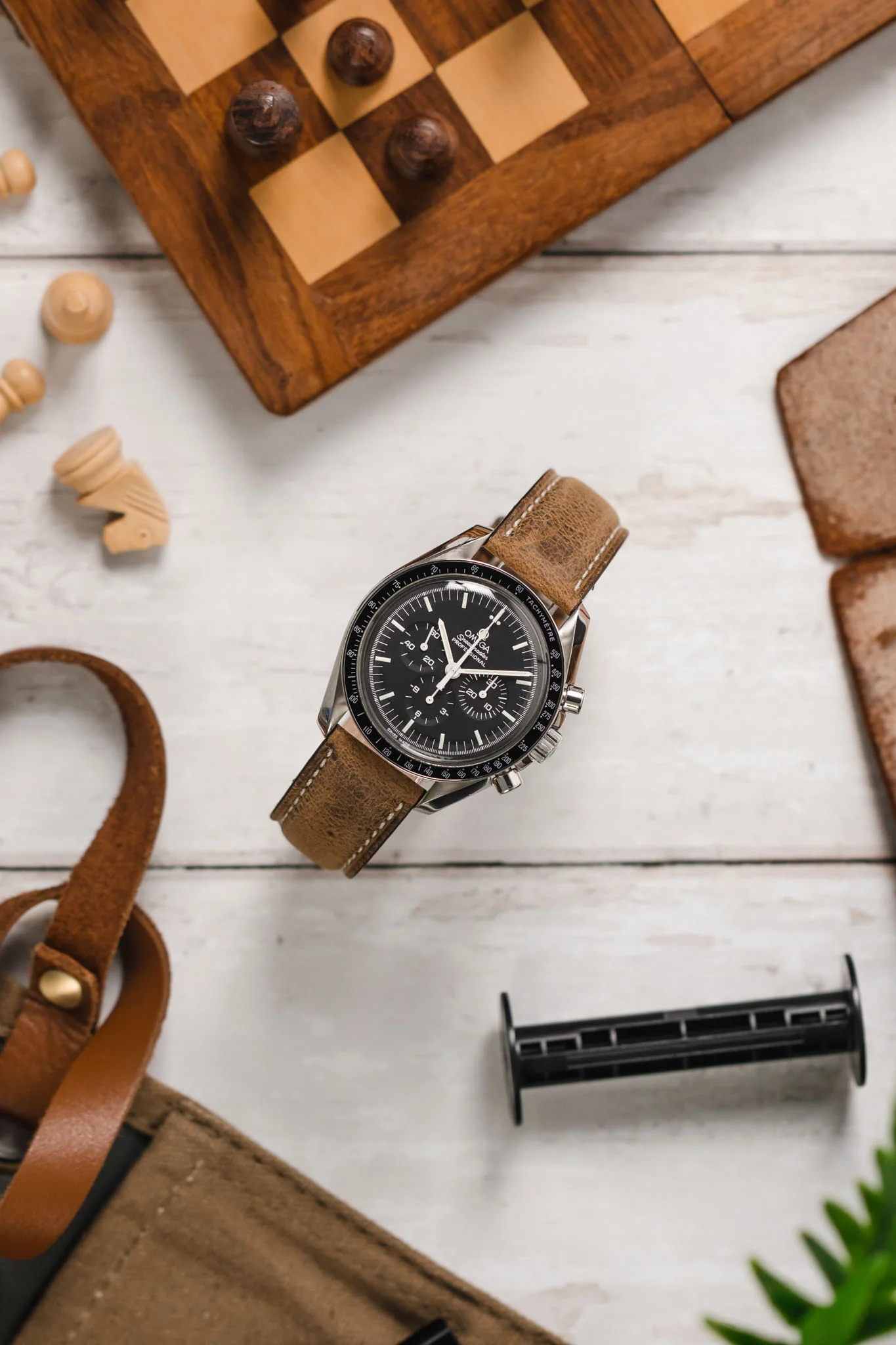 Pebro SAVANNAH Genuine Antelope Leather Watch Strap in MUSTARD BROWN - Image 7