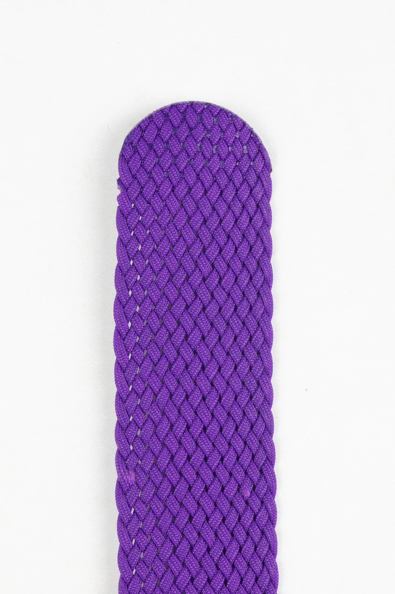 PERLON Braided Nylon One Piece Watch Strap & Buckle in VIOLET - Image 4