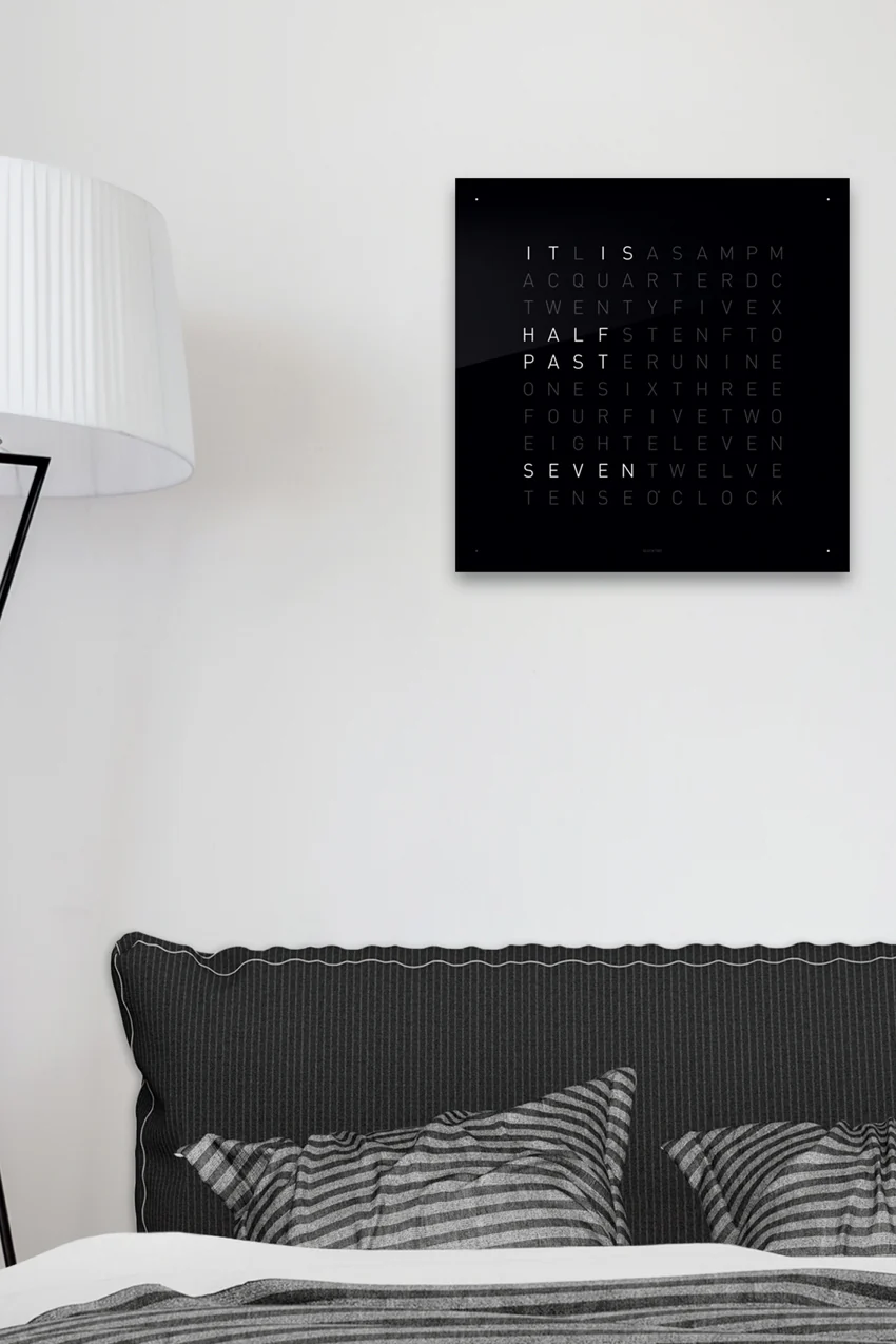 QLOCKTWO Wall Clock with BLACK ICE TEA Acrylic Faceplate - Image 3