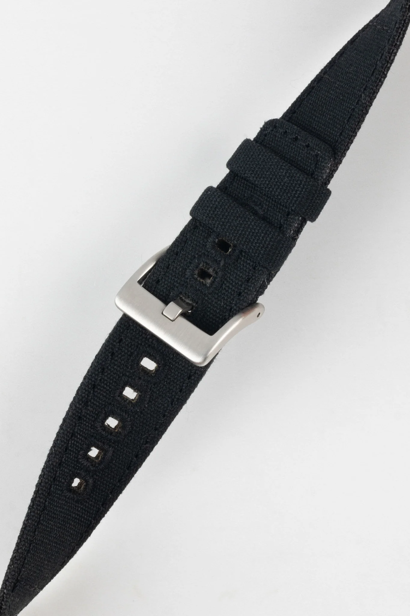 Quick-Release Canvas Watch Strap in BLACK - Image 5