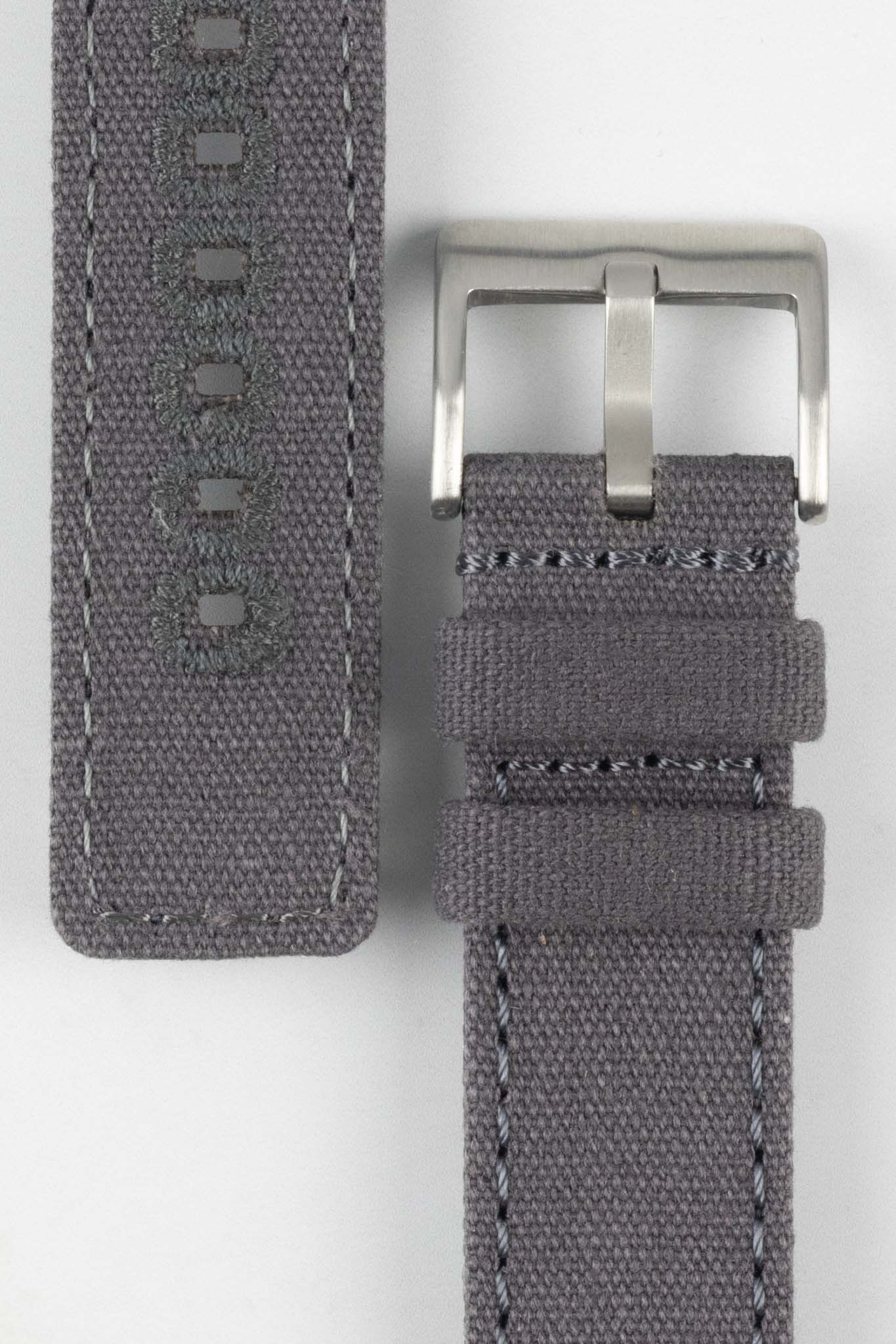 Quick-Release Canvas Watch Strap in GREY - Image 3