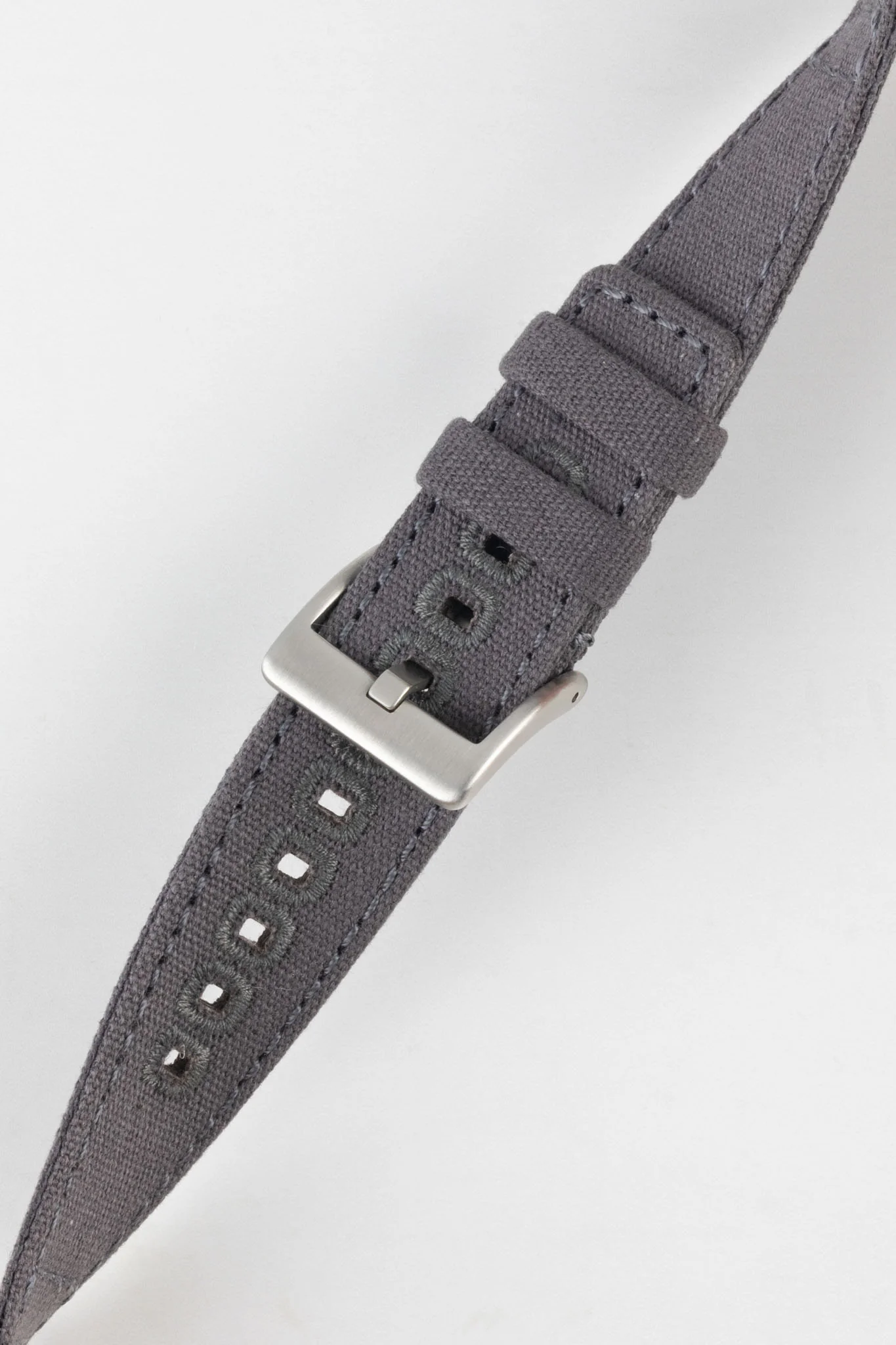 Quick-Release Canvas Watch Strap in GREY - Image 5