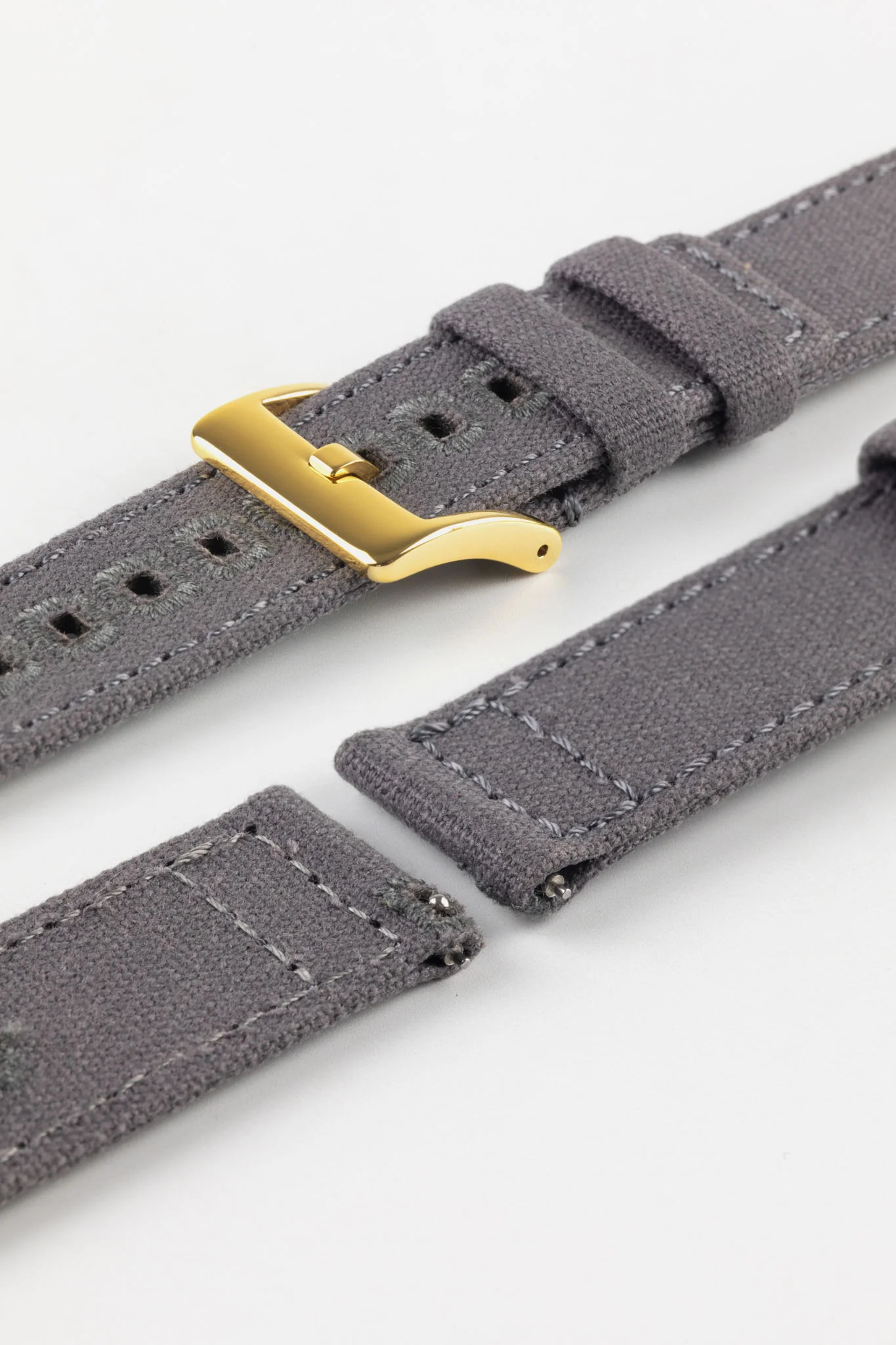 Quick-Release Canvas Watch Strap in GREY - Image 7