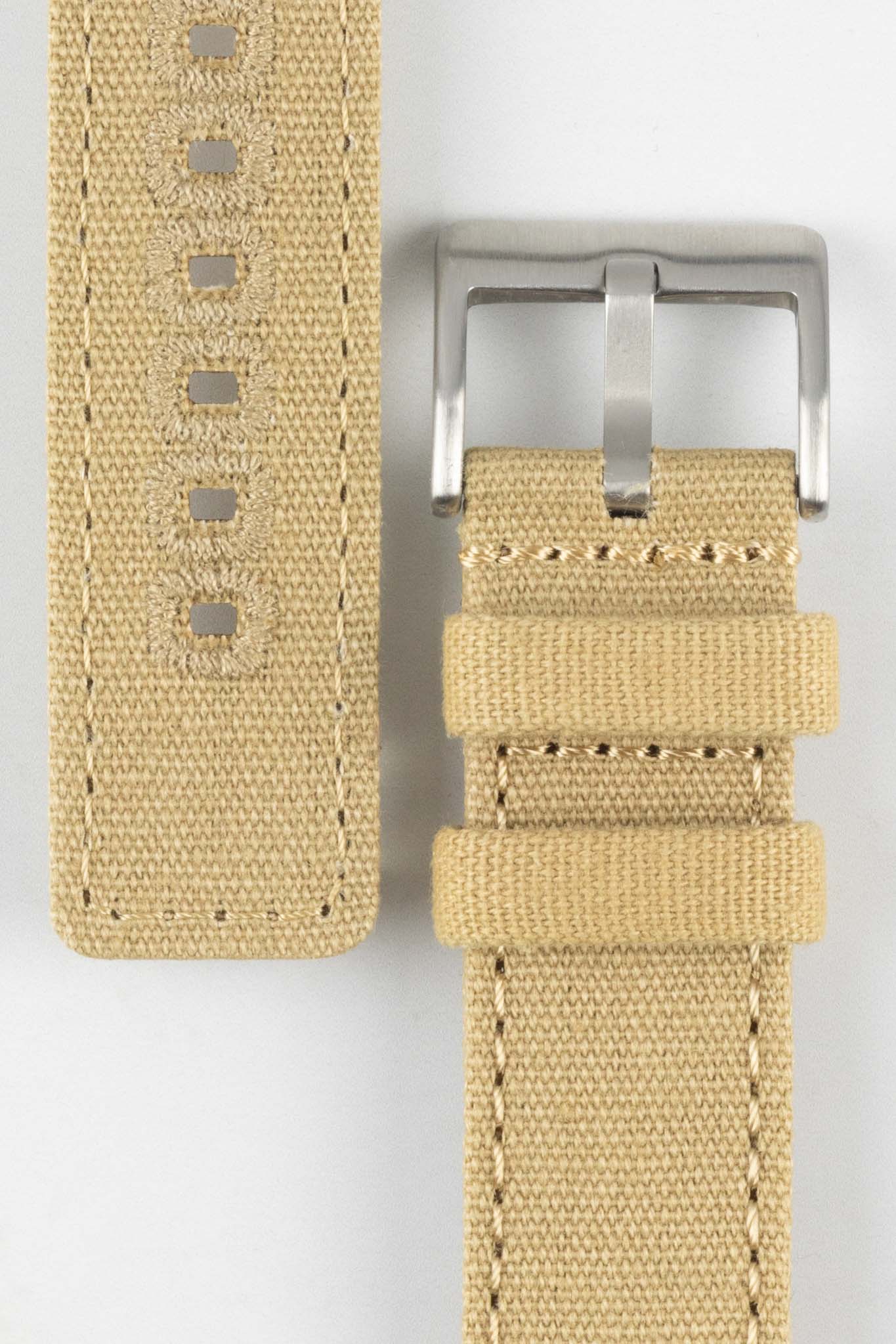 Quick-Release Canvas Watch Strap in KHAKI - Image 3