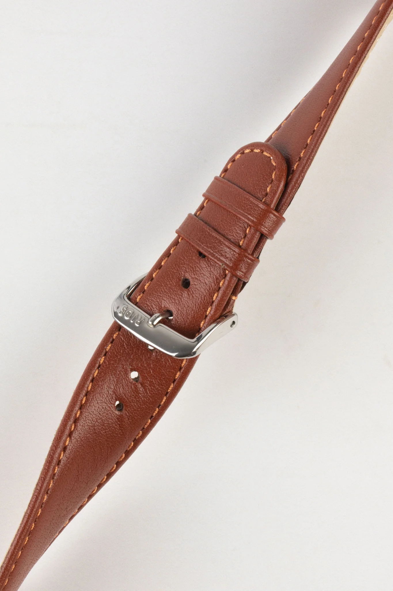RIOS1931 ARIZONA Genuine Saddle Leather Hook-On Watch Strap in COGNAC - Image 3