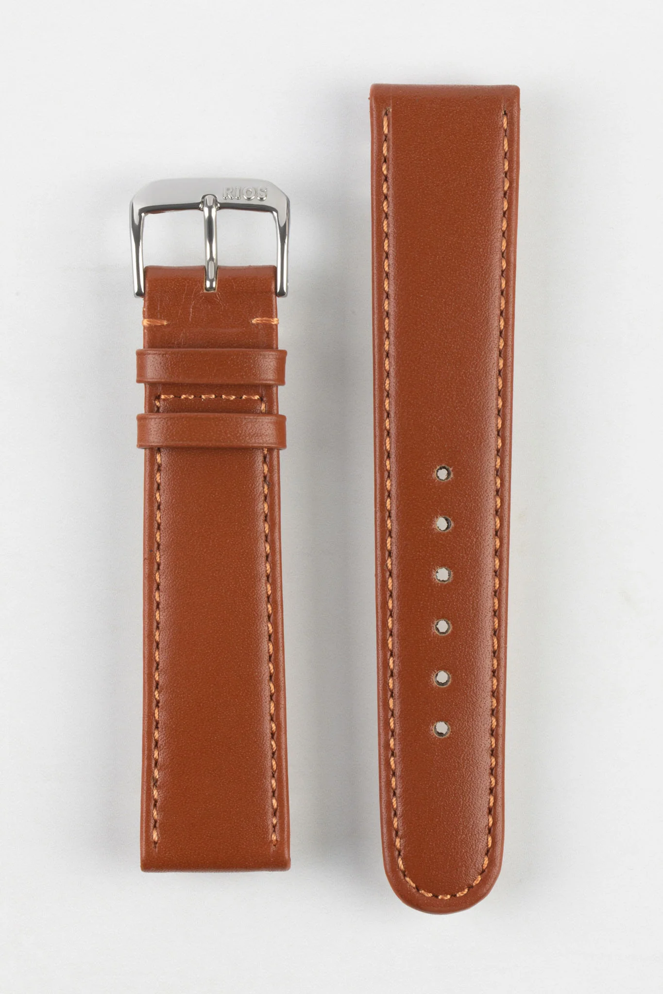 RIOS1931 ARIZONA Genuine Saddle Leather Watch Strap in COGNAC - Image 10