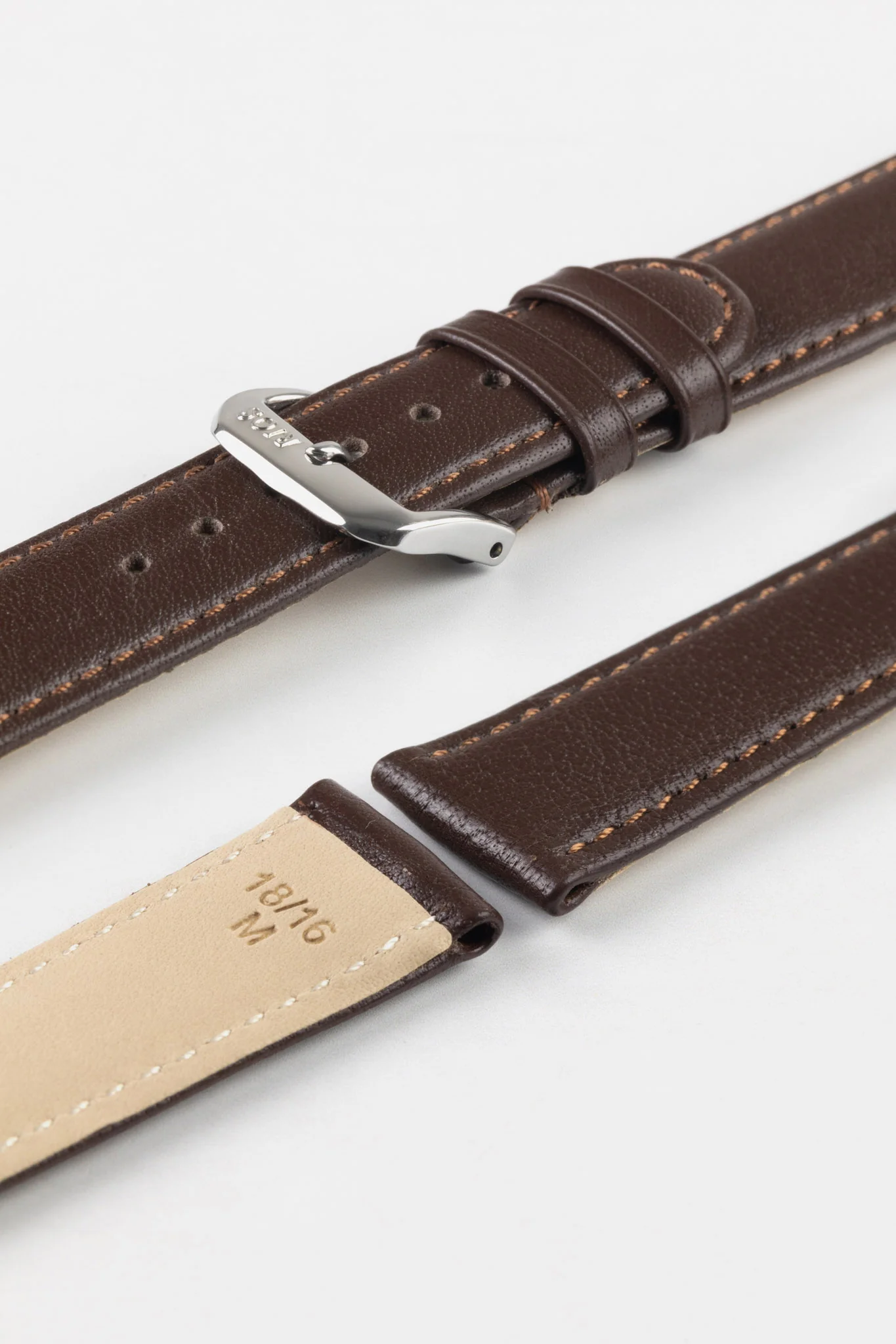 RIOS1931 ARIZONA Genuine Saddle Leather Watch Strap in MOCHA - Image 7
