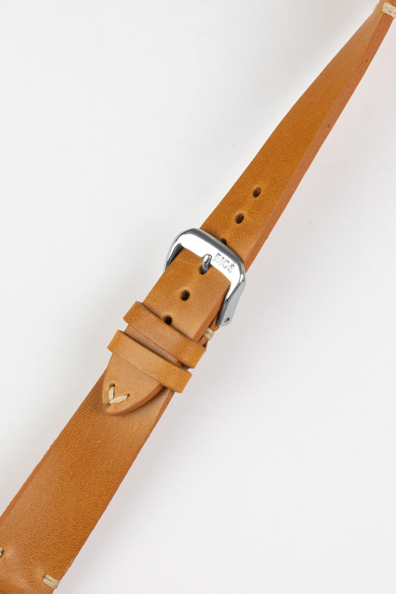 RIOS1931 BEDFORD Genuine Vintage Leather Watch Strap in HONEY - Image 5