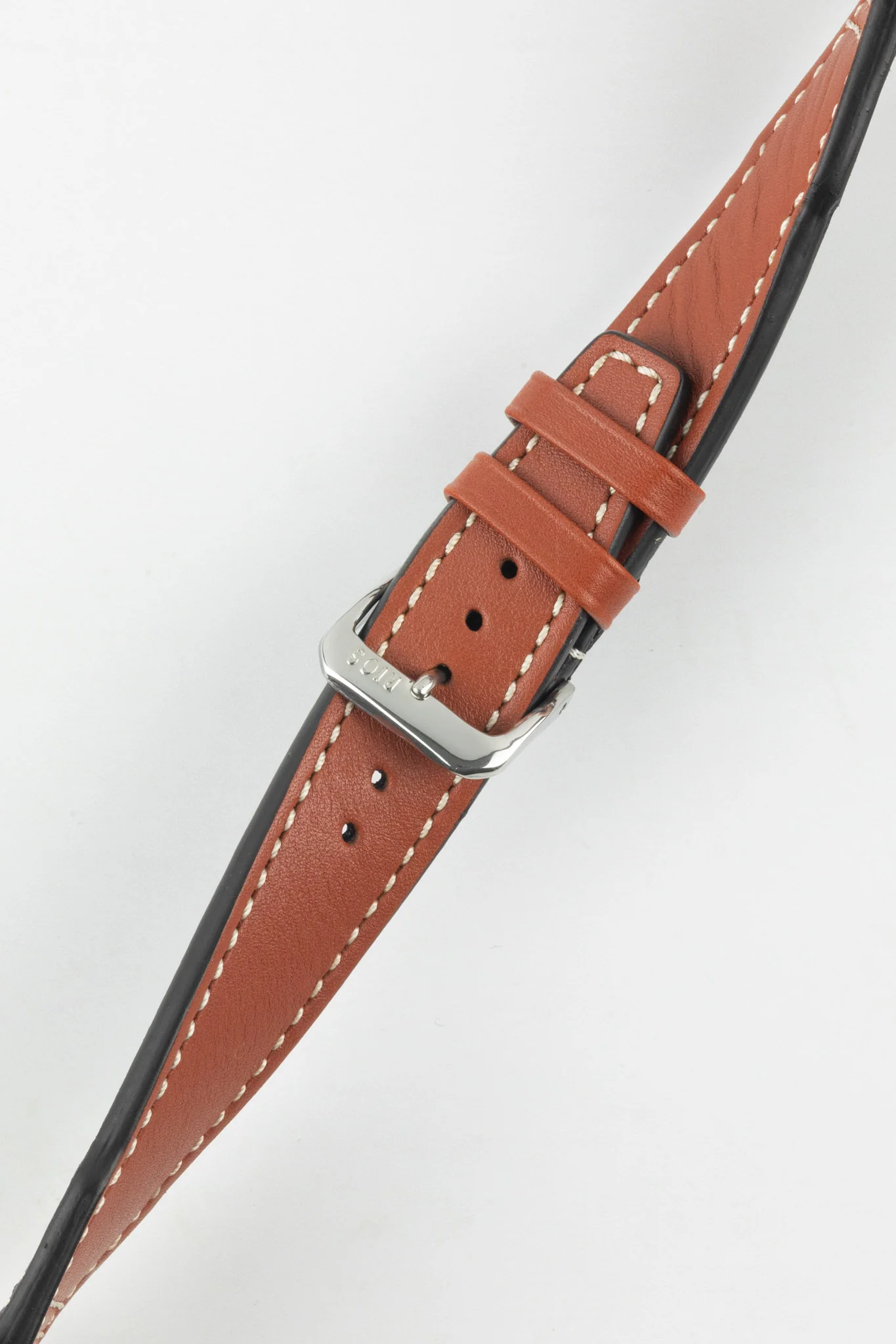 RIOS1931 BLIZZARD Genuine Calfskin Leather Watch Strap in Cognac - Image 4