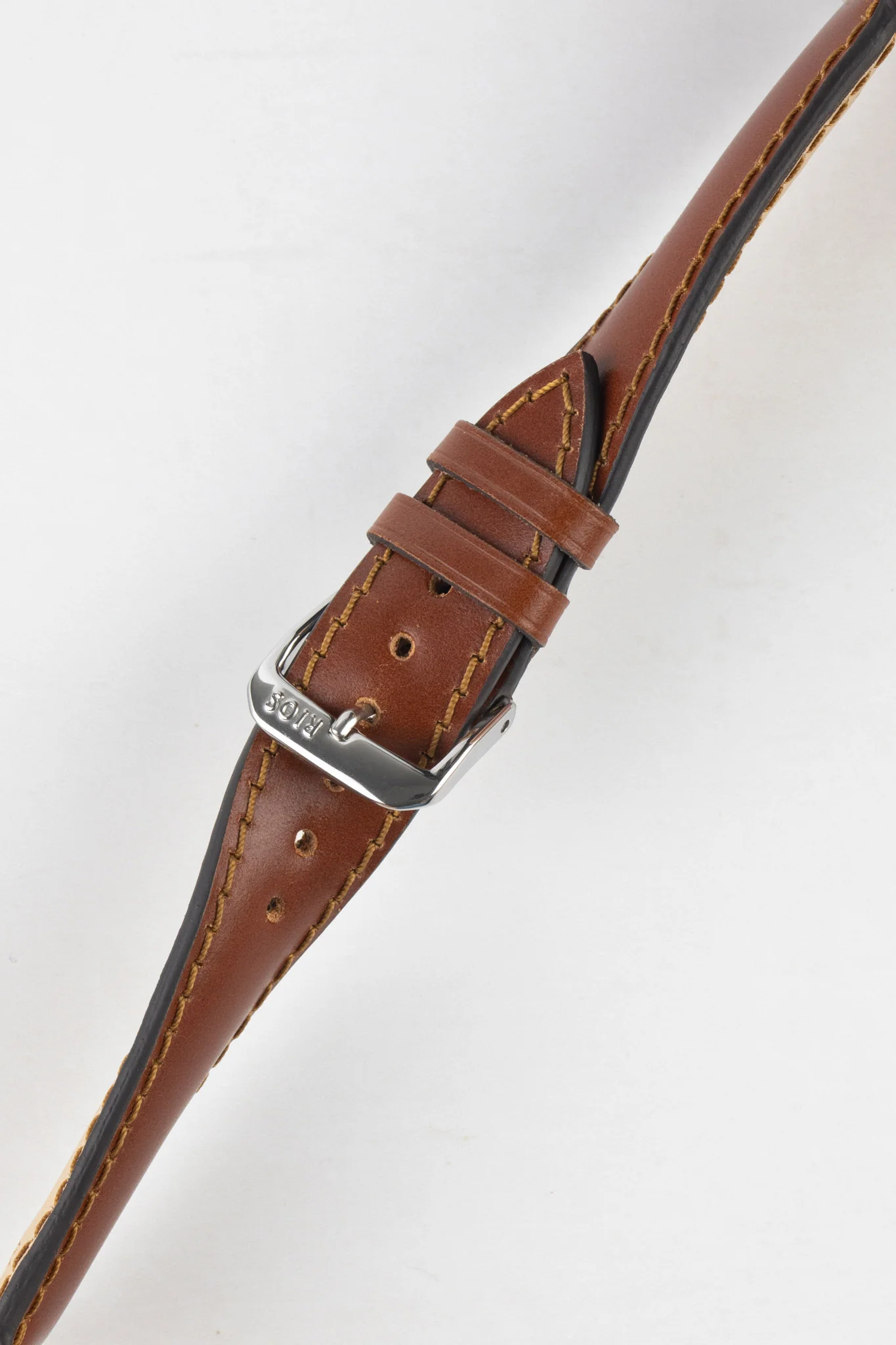 RIOS1931 CHICAGO Shell Cordovan Leather Watch Strap in COGNAC - Image 5