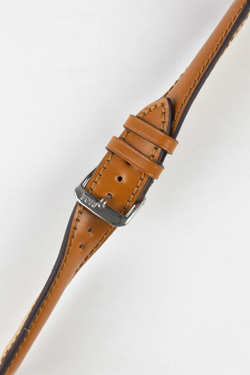 RIOS1931 CHICAGO Shell Cordovan Leather Watch Strap in HONEY - Image 5