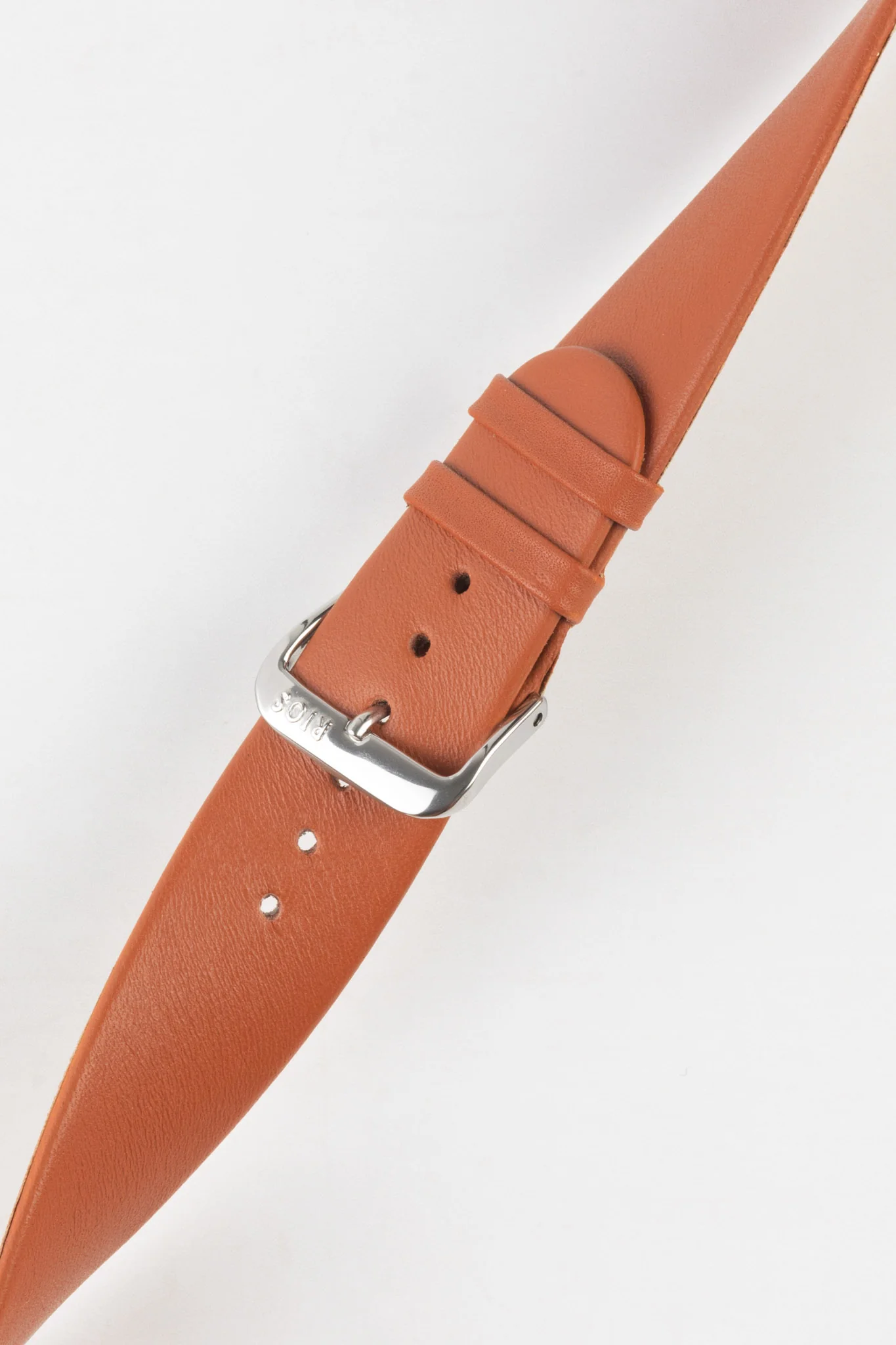 RIOS1931 CLASSIC Low-Profile Leather Watch Strap in COGNAC - Image 5