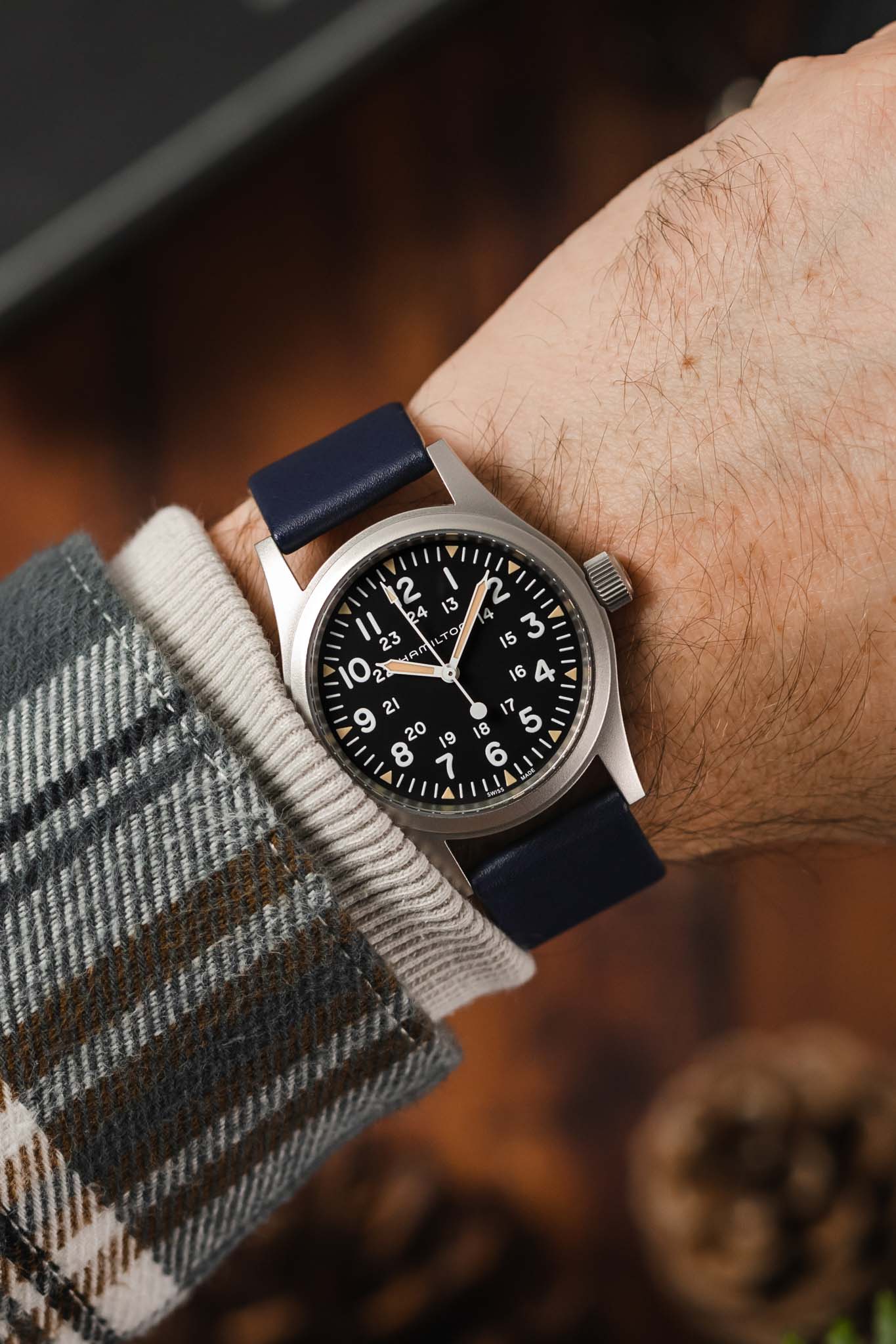 RIOS1931 CLASSIC Low-Profile Leather Watch Strap in OCEAN BLUE - Image 2