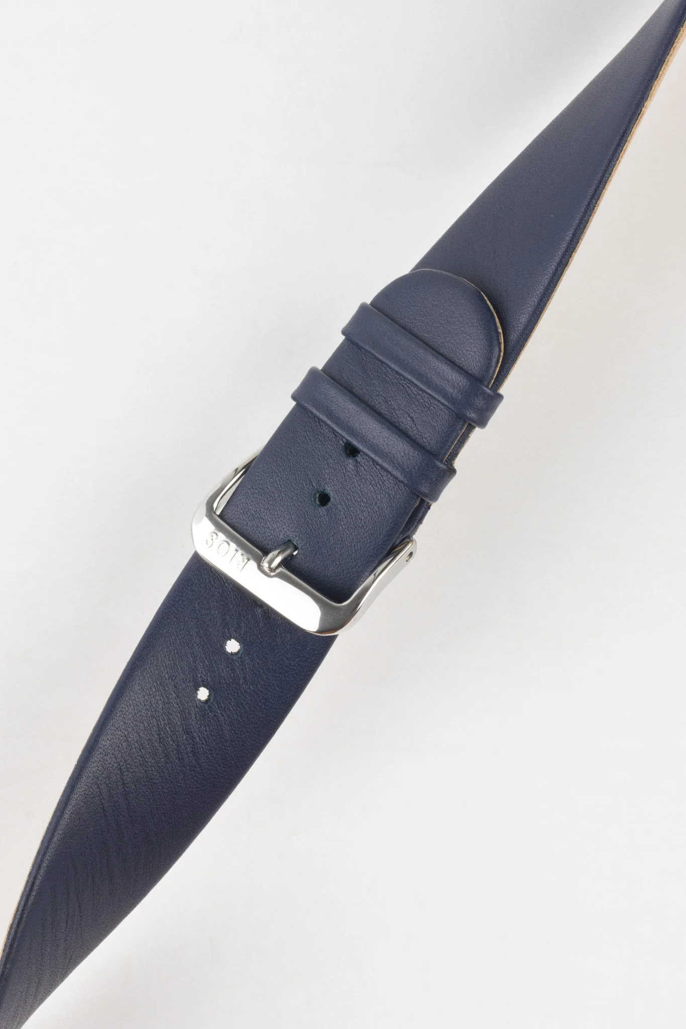 RIOS1931 CLASSIC Low-Profile Leather Watch Strap in OCEAN BLUE - Image 5