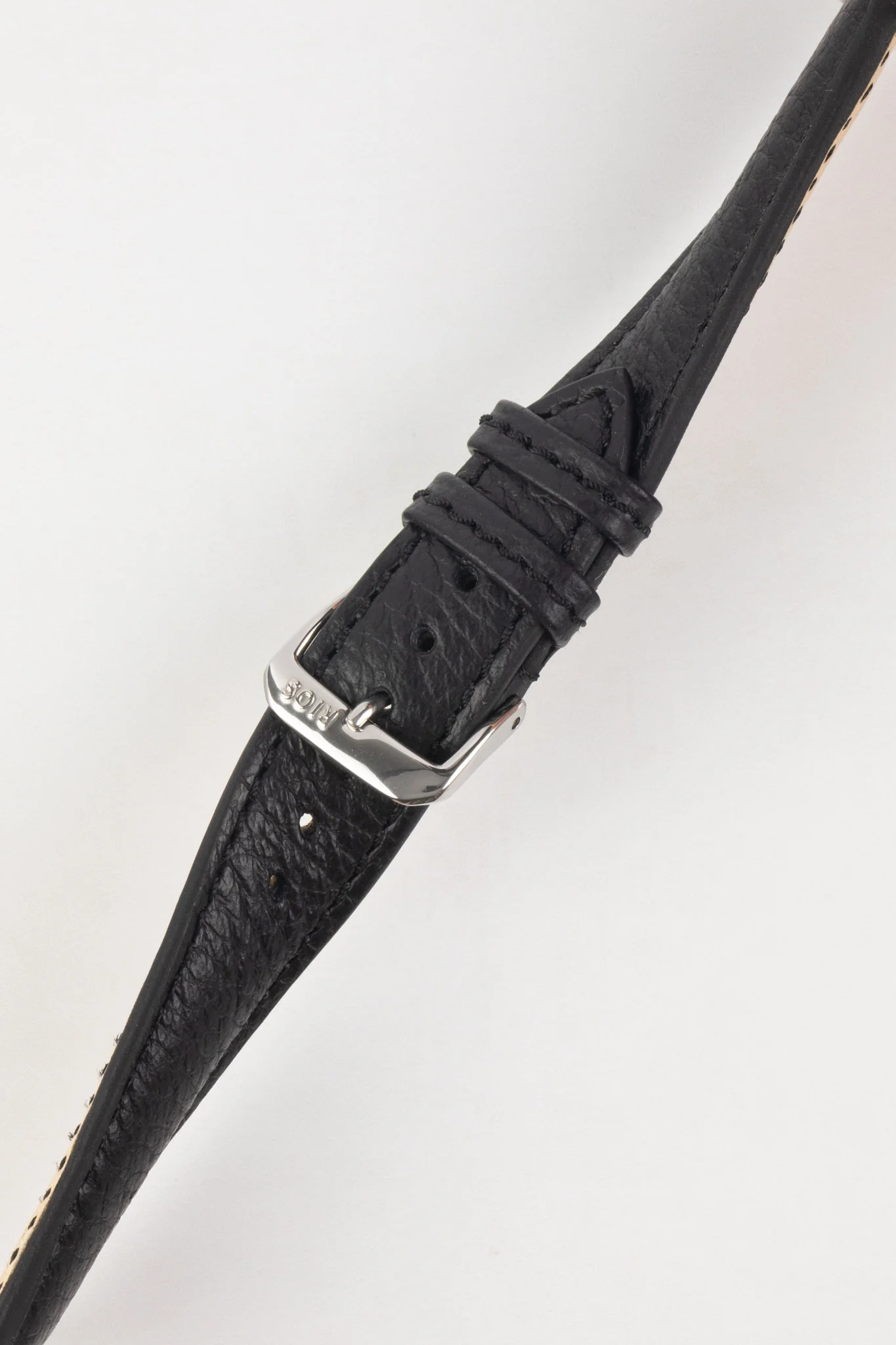 RIOS1931 COLORADO Genuine Buffalo Leather Watch Strap in BLACK - Image 3