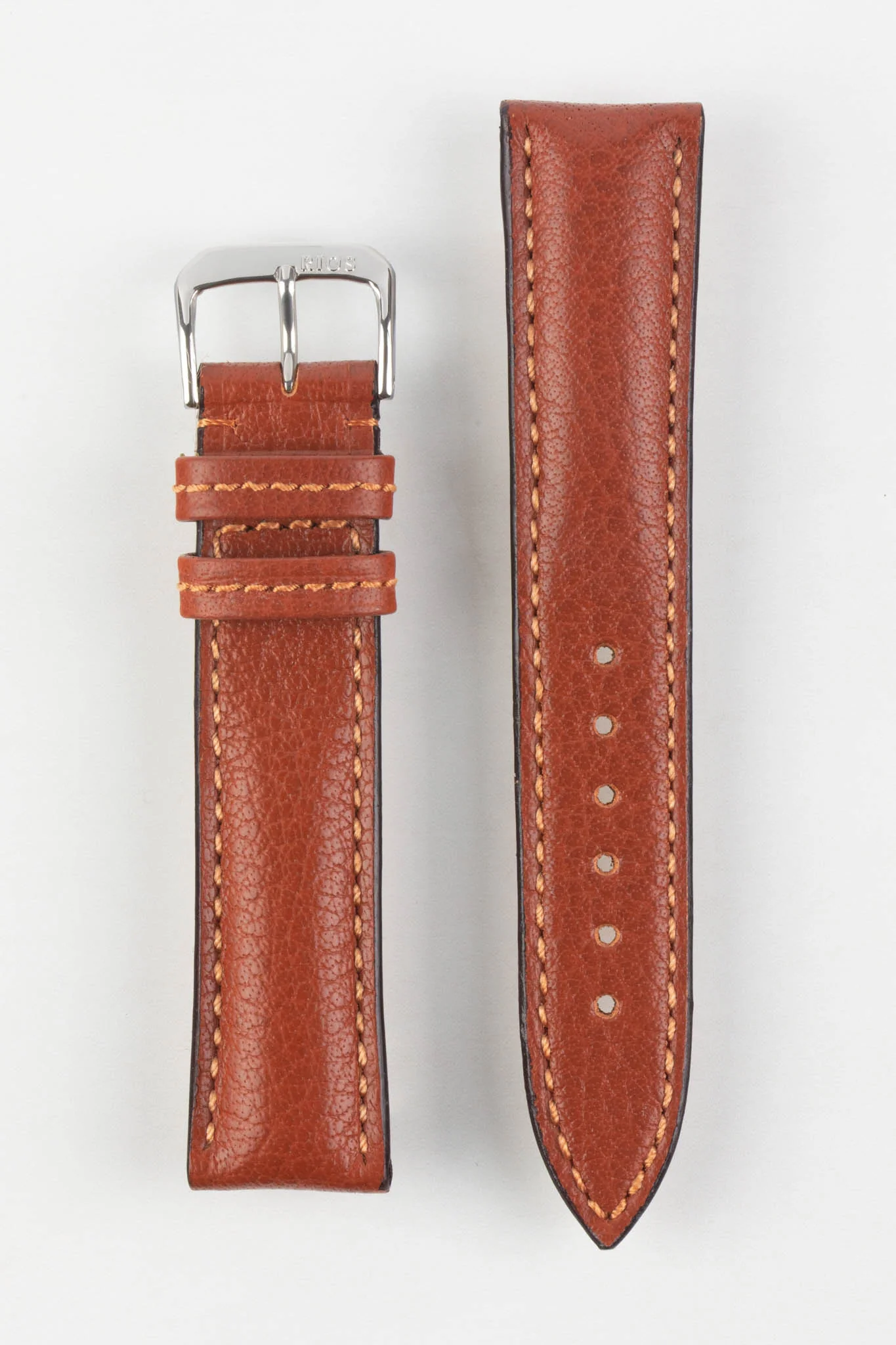 RIOS1931 COLORADO Genuine Buffalo Leather Watch Strap in COGNAC - Image 6