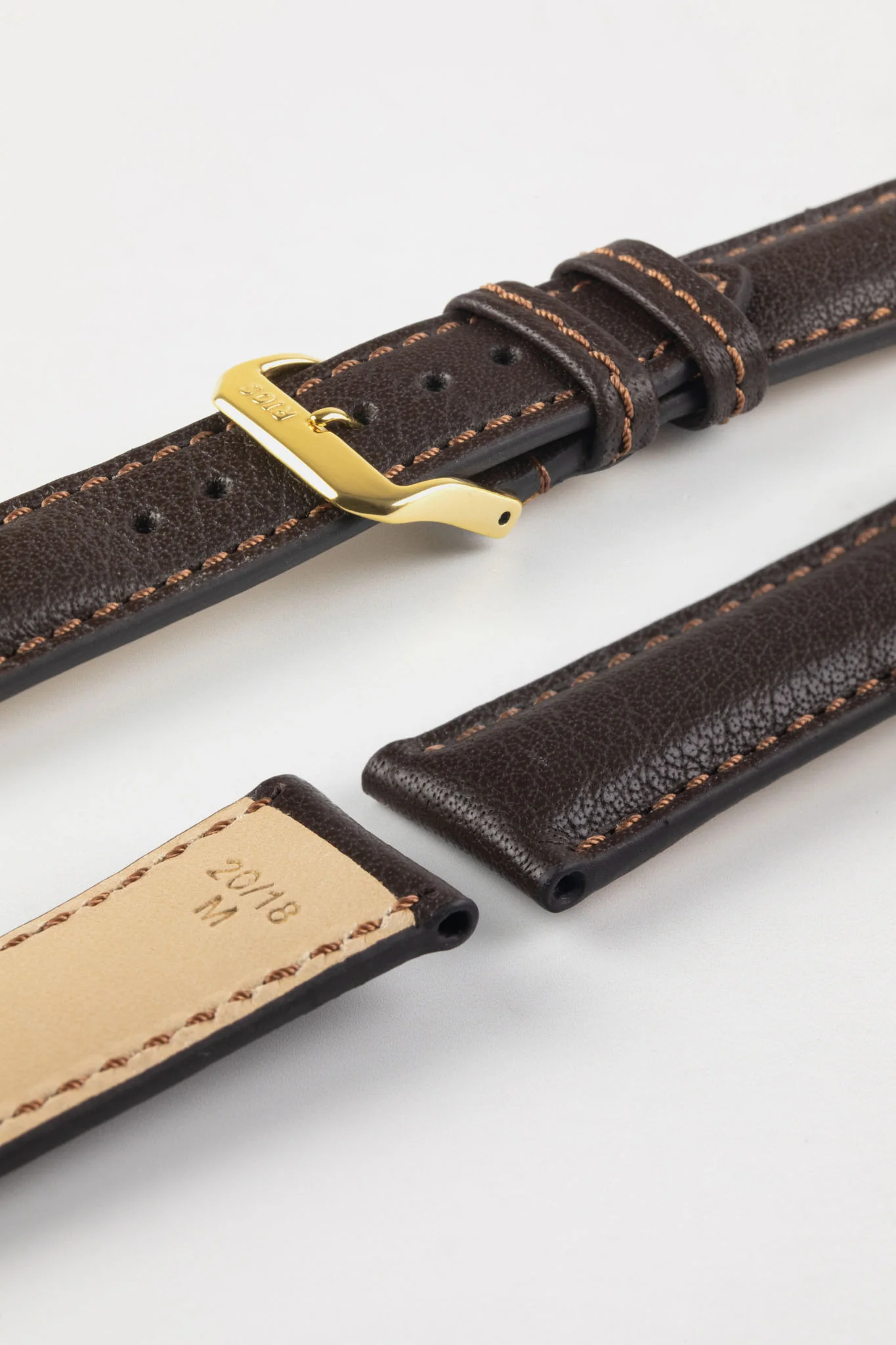 RIOS1931 COLORADO Genuine Buffalo Leather Watch Strap in MOCHA - Image 5