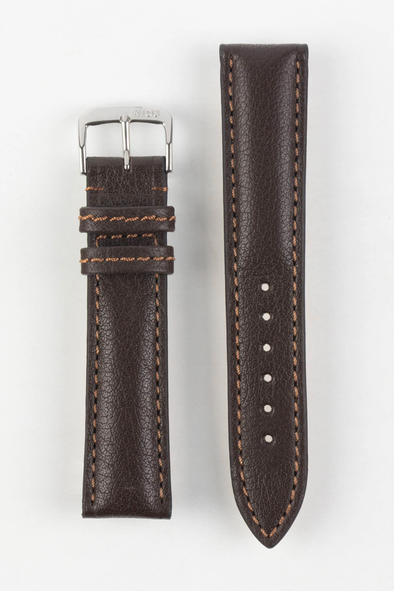 RIOS1931 COLORADO Genuine Buffalo Leather Watch Strap in MOCHA - Image 6