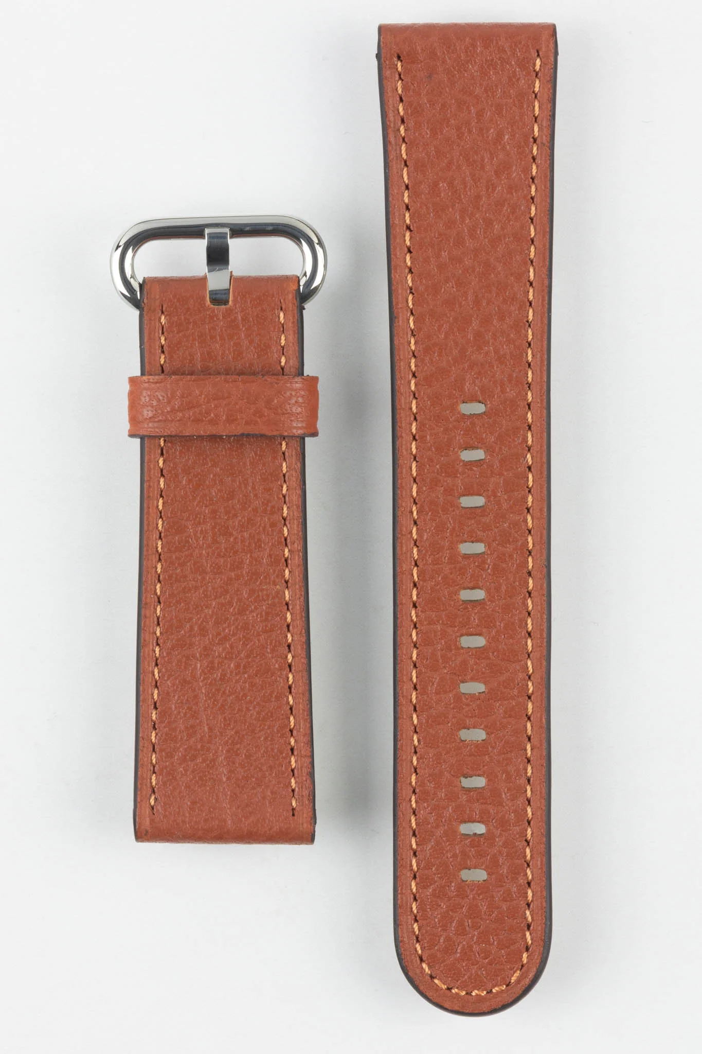 RIOS1931 CONNECT Buffalo Leather Watch Strap for 42 / 44 / 45mm / Ultra Apple Watch in COGNAC - Image 8