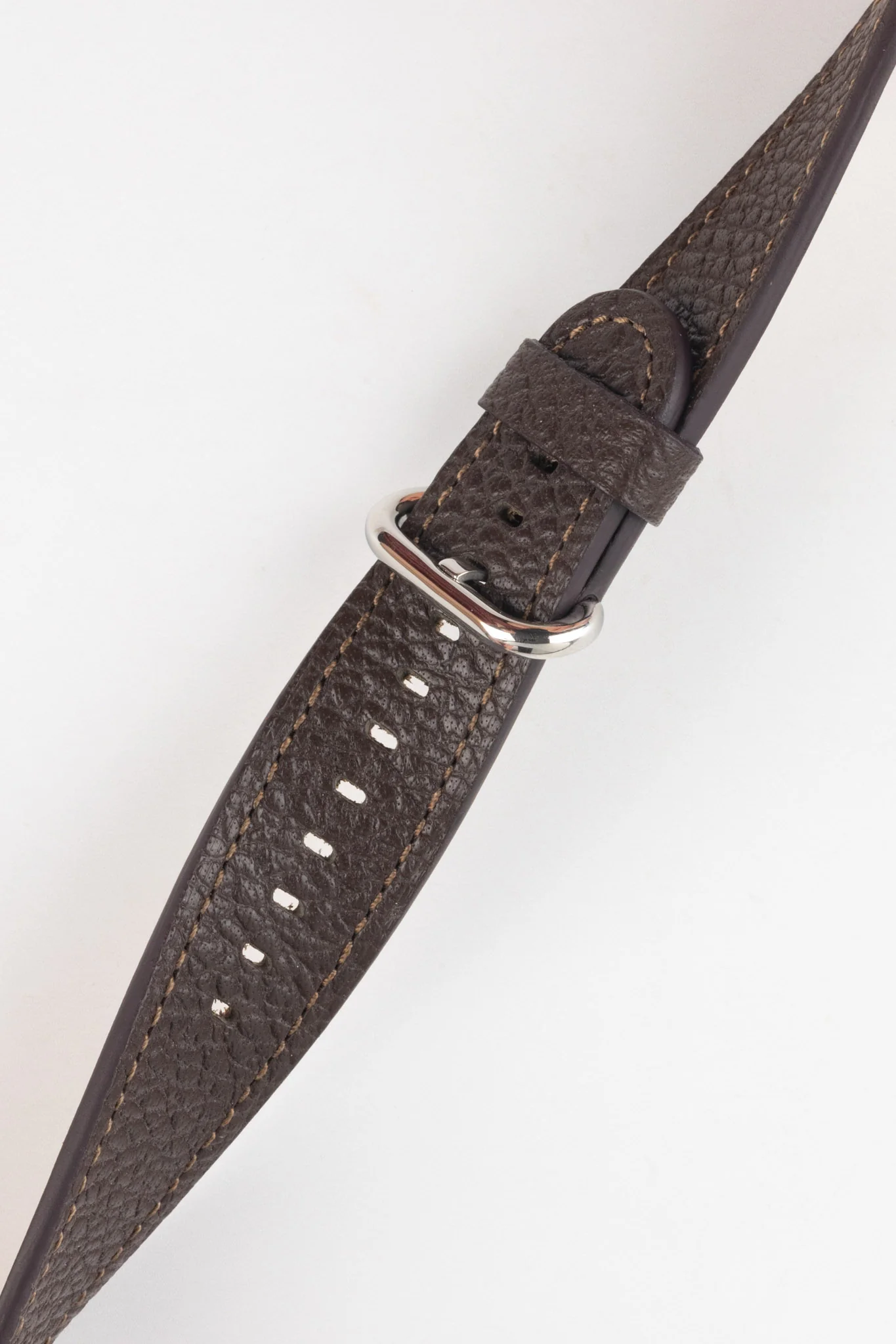 RIOS1931 CONNECT Buffalo Leather Watch Strap for 42 / 44 / 45mm / Ultra Apple Watch in MOCHA - Image 4