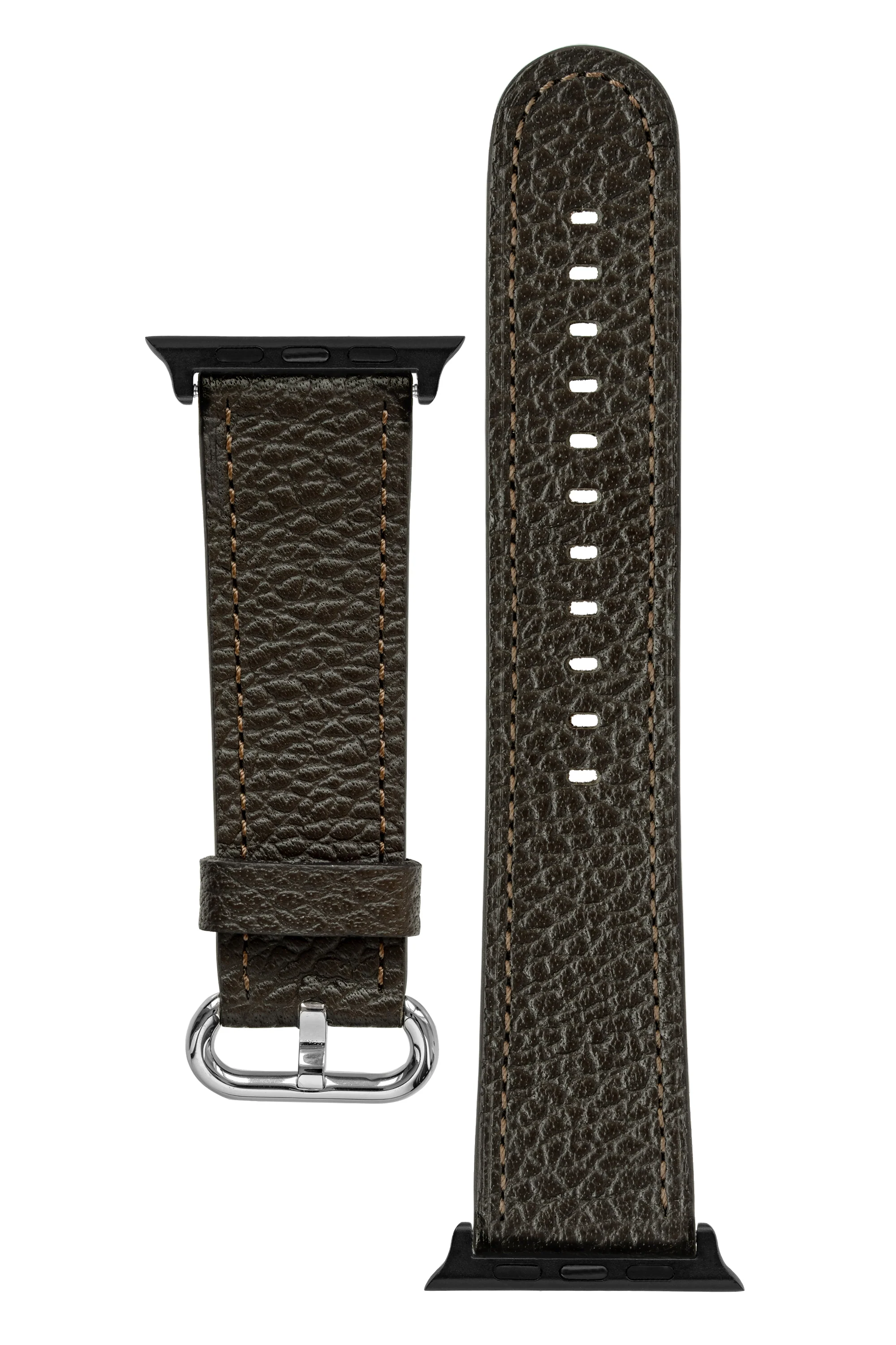 RIOS1931 CONNECT Buffalo Leather Watch Strap for 42 / 44 / 45mm / Ultra Apple Watch in MOCHA - Image 7