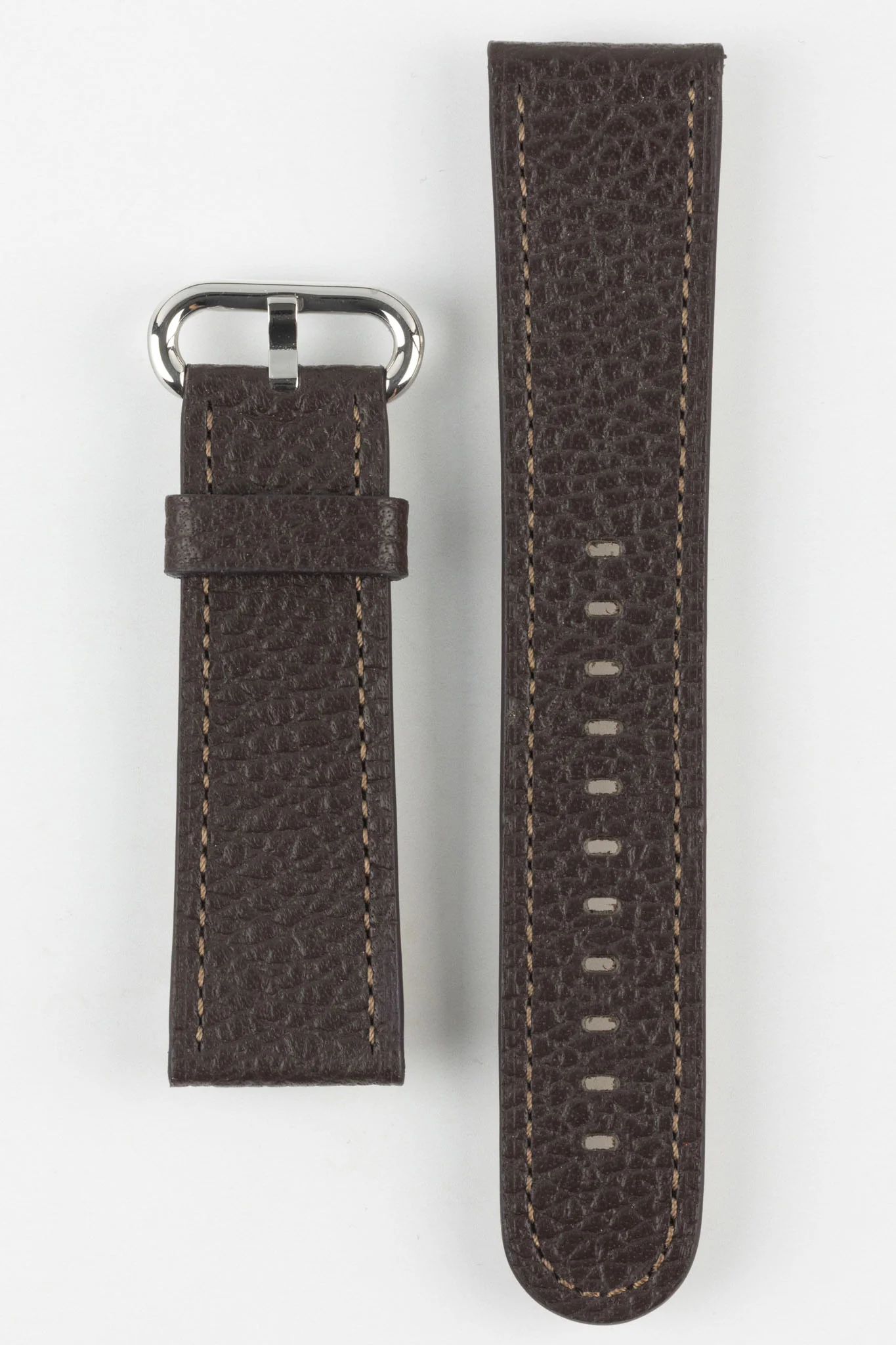 RIOS1931 CONNECT Buffalo Leather Watch Strap for 42 / 44 / 45mm / Ultra Apple Watch in MOCHA - Image 8
