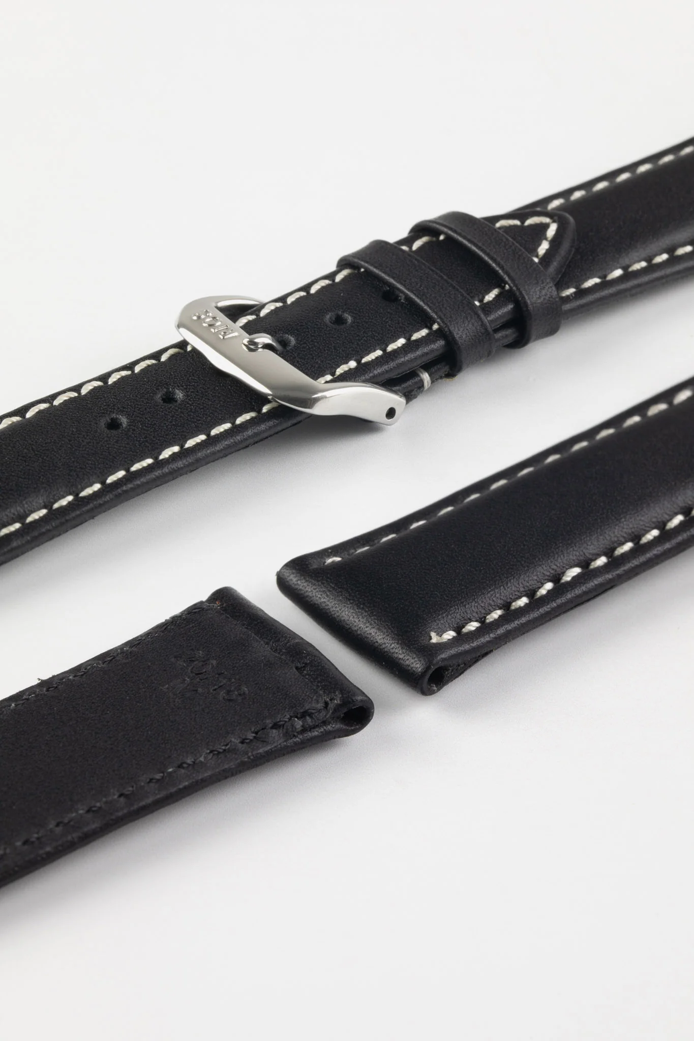 RIOS1931 DEEP SEA Hydrophobic Leather Watch Strap in BLACK - Image 7