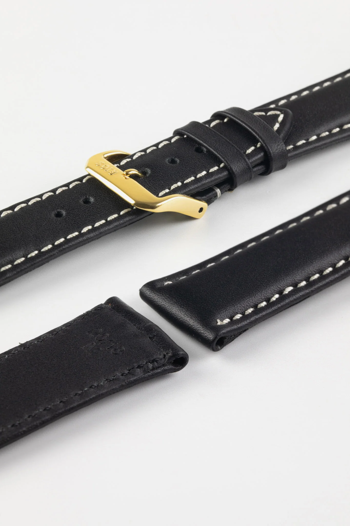 RIOS1931 DEEP SEA Hydrophobic Leather Watch Strap in BLACK - Image 8