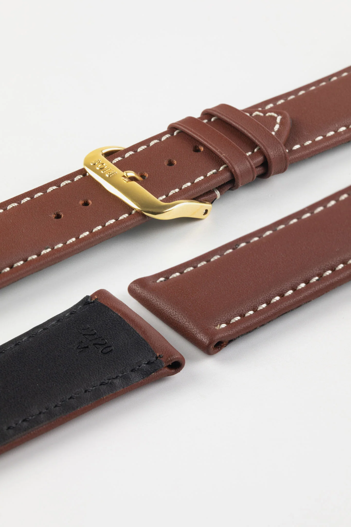 RIOS1931 DEEP SEA Hydrophobic Leather Watch Strap in MAHOGANY - Image 8