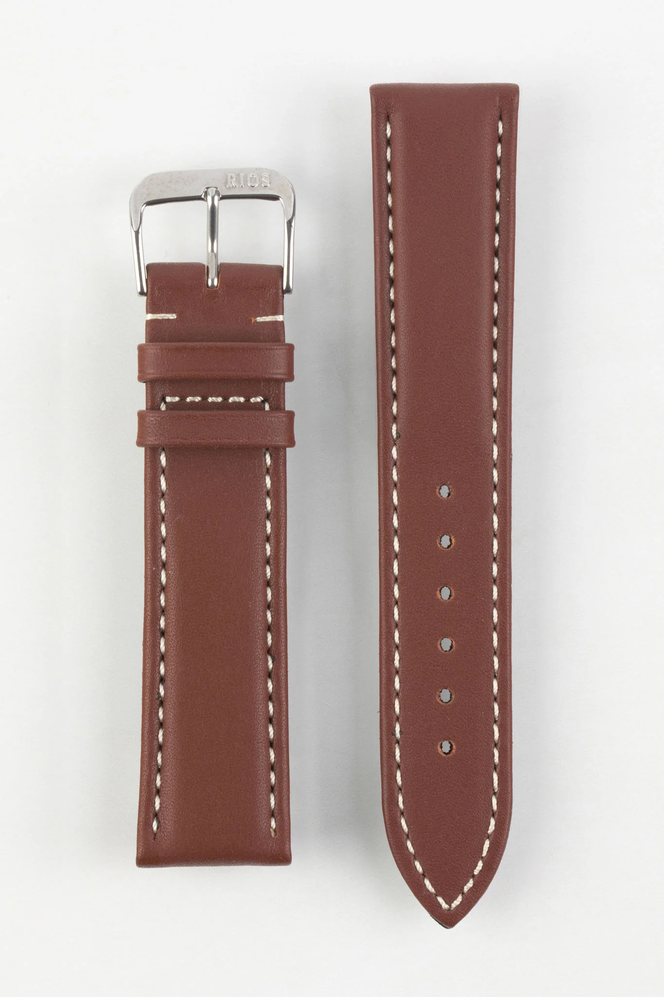 RIOS1931 DEEP SEA Hydrophobic Leather Watch Strap in MAHOGANY - Image 9
