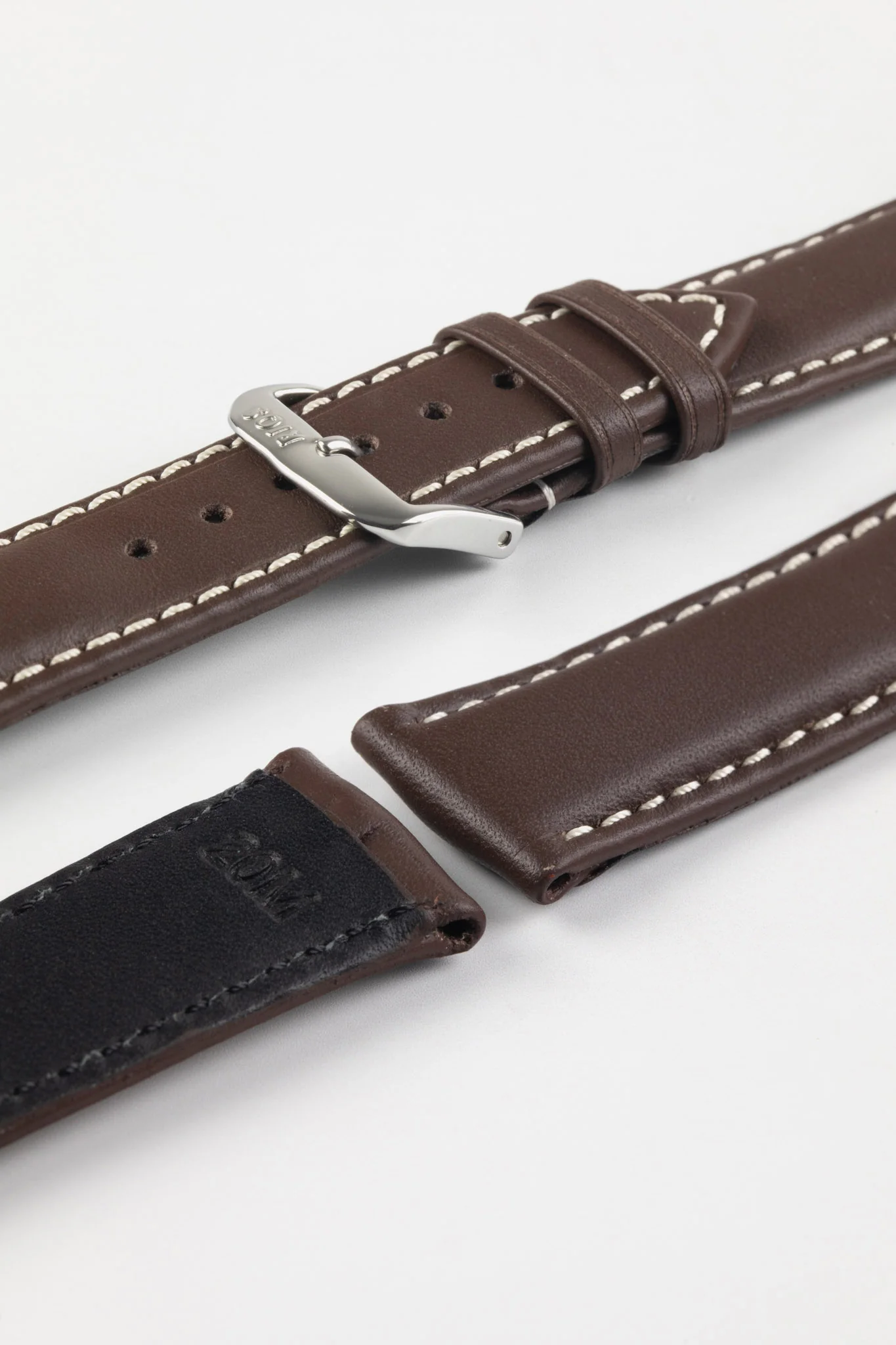 RIOS1931 DEEP SEA Hydrophobic Leather Watch Strap in MOCHA - Image 7