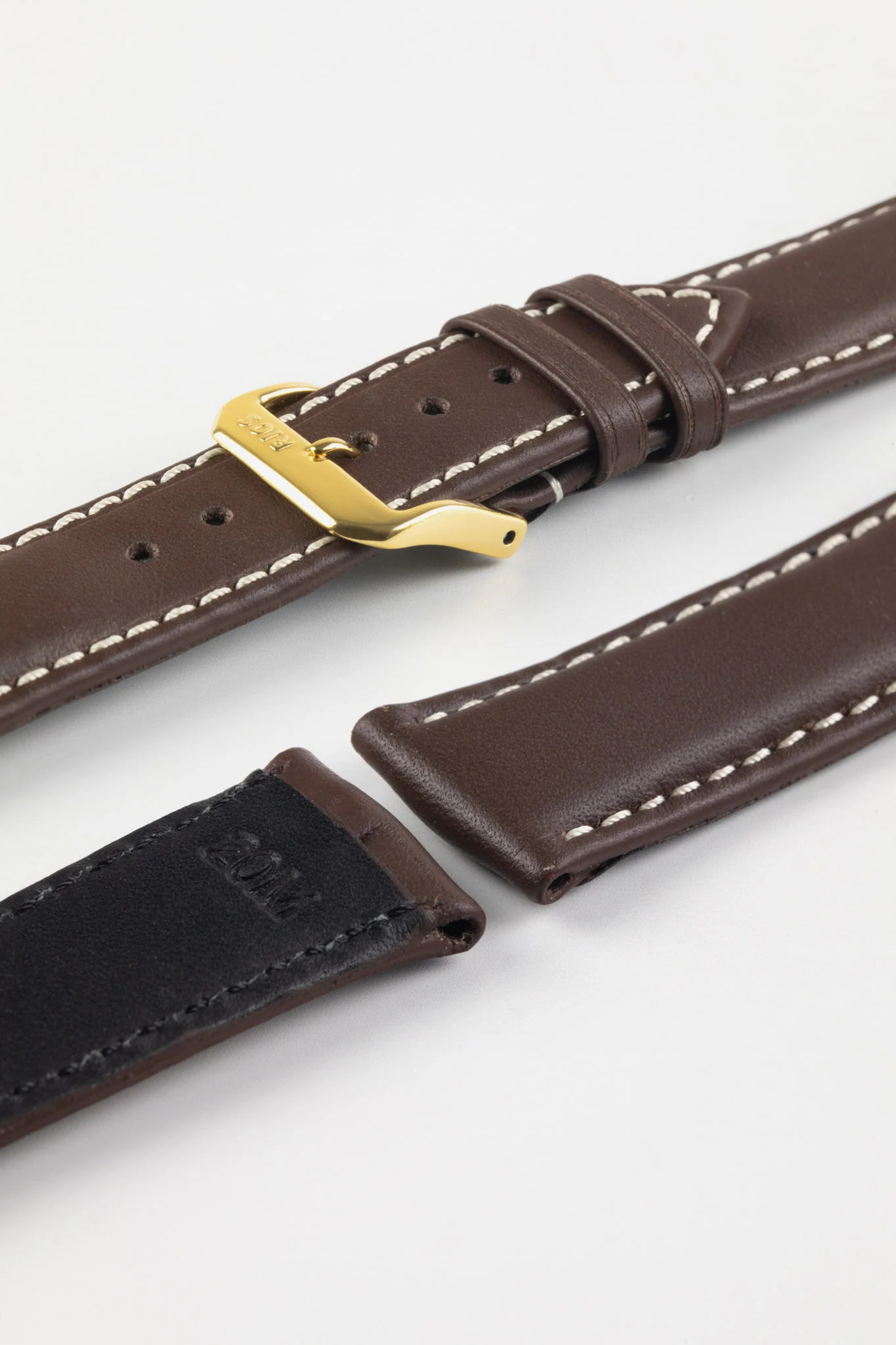 RIOS1931 DEEP SEA Hydrophobic Leather Watch Strap in MOCHA - Image 8