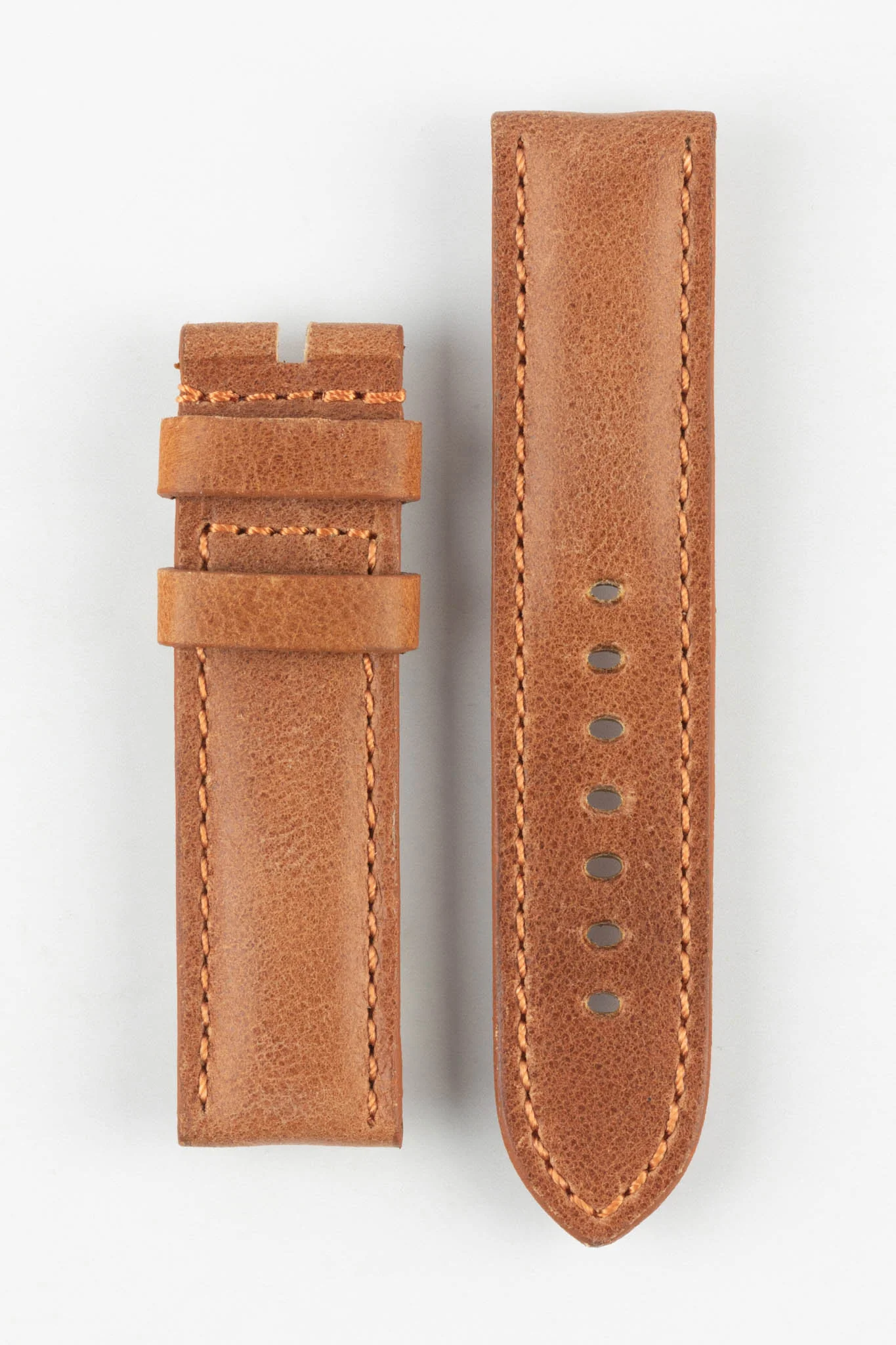 RIOS1931 DERBY Genuine Vintage Leather Watch Strap in COGNAC - Image 17