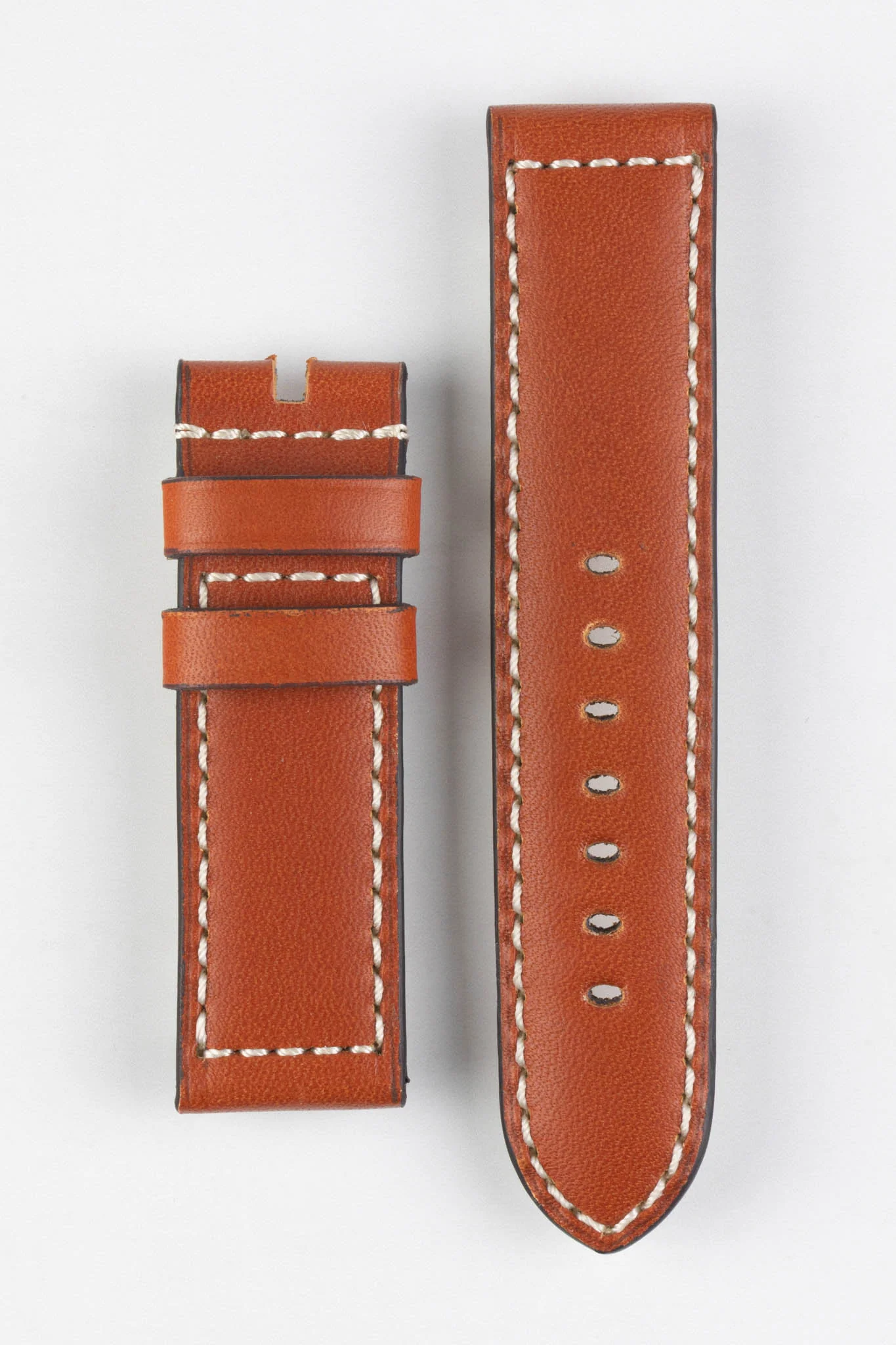 RIOS1931 FIRENZE Genuine Russia Leather Watch Strap in COGNAC - Image 17