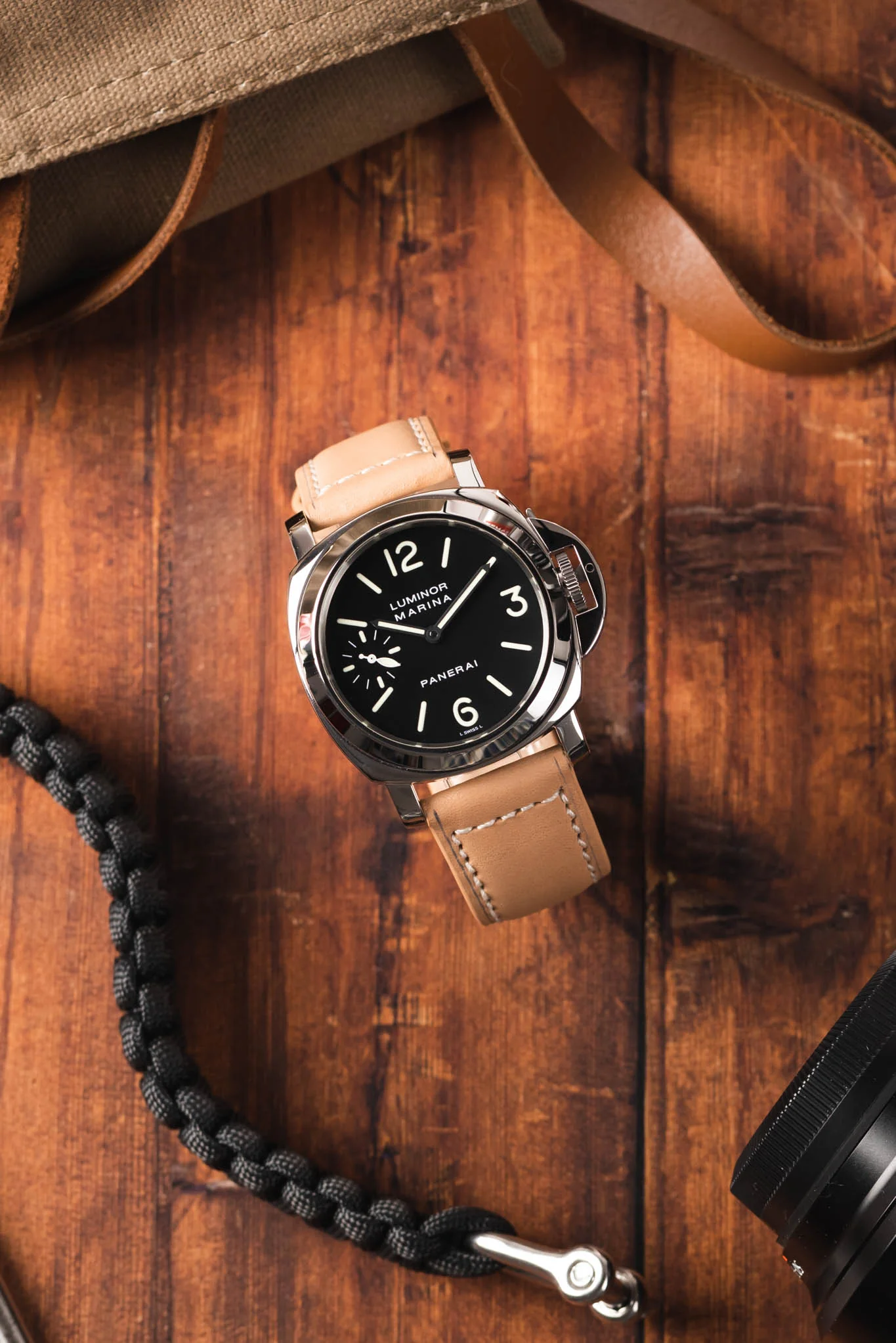 RIOS1931 FIRENZE Genuine Russia Leather Watch Strap in SAND - Image 6