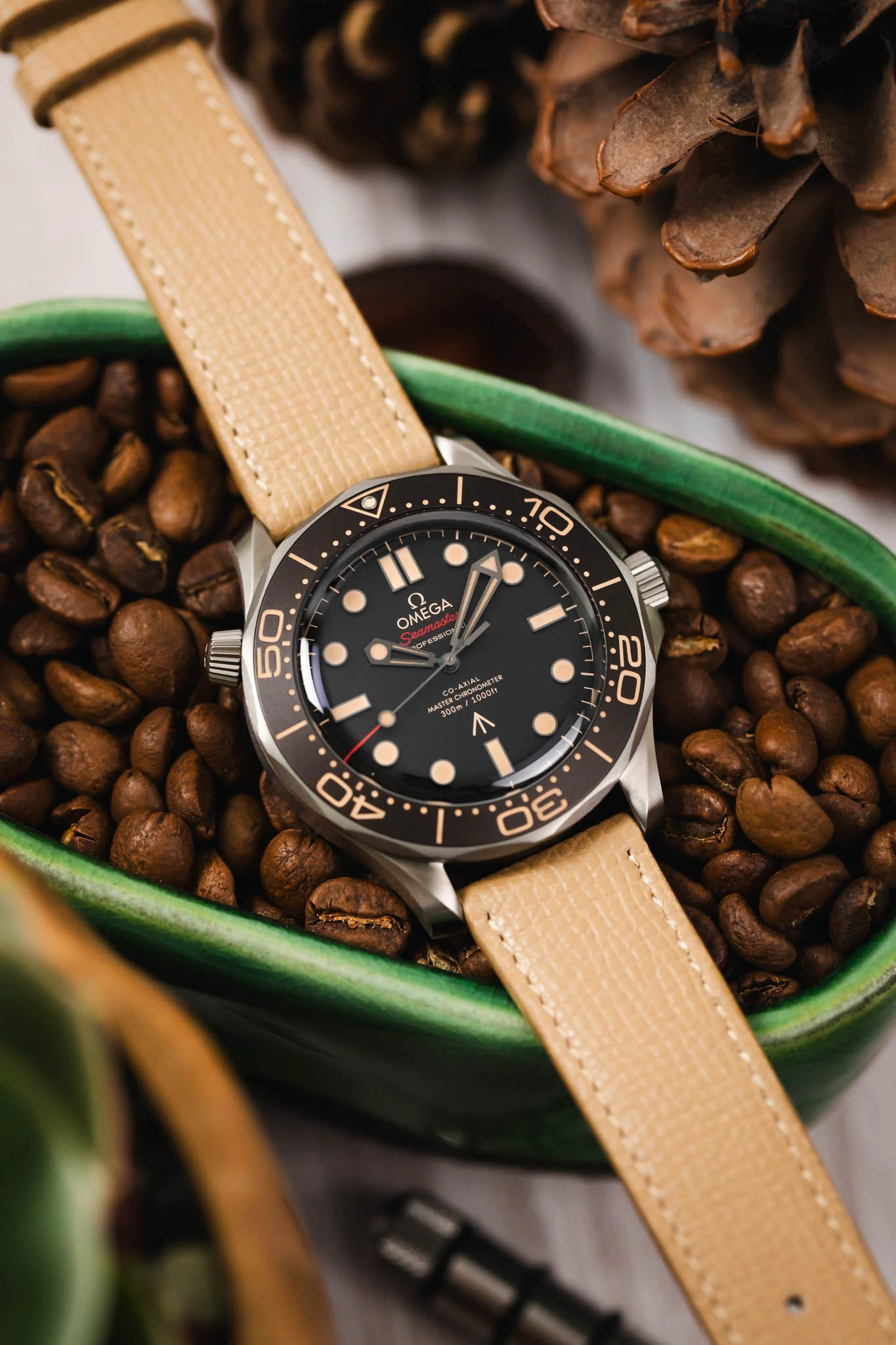 RIOS1931 FRENCH Leather Watch Strap in CASHMERE - Image 6