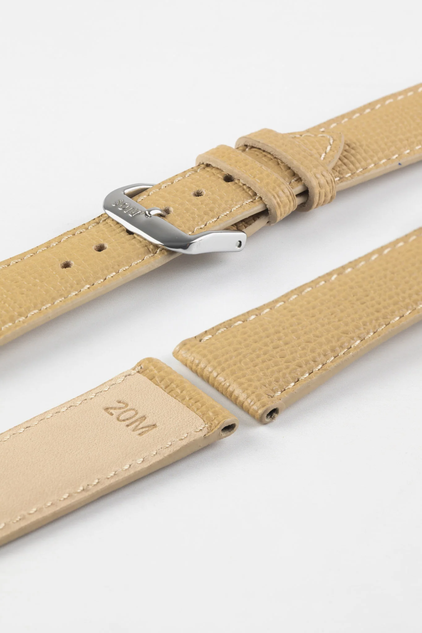 RIOS1931 FRENCH Leather Watch Strap in CASHMERE - Image 7
