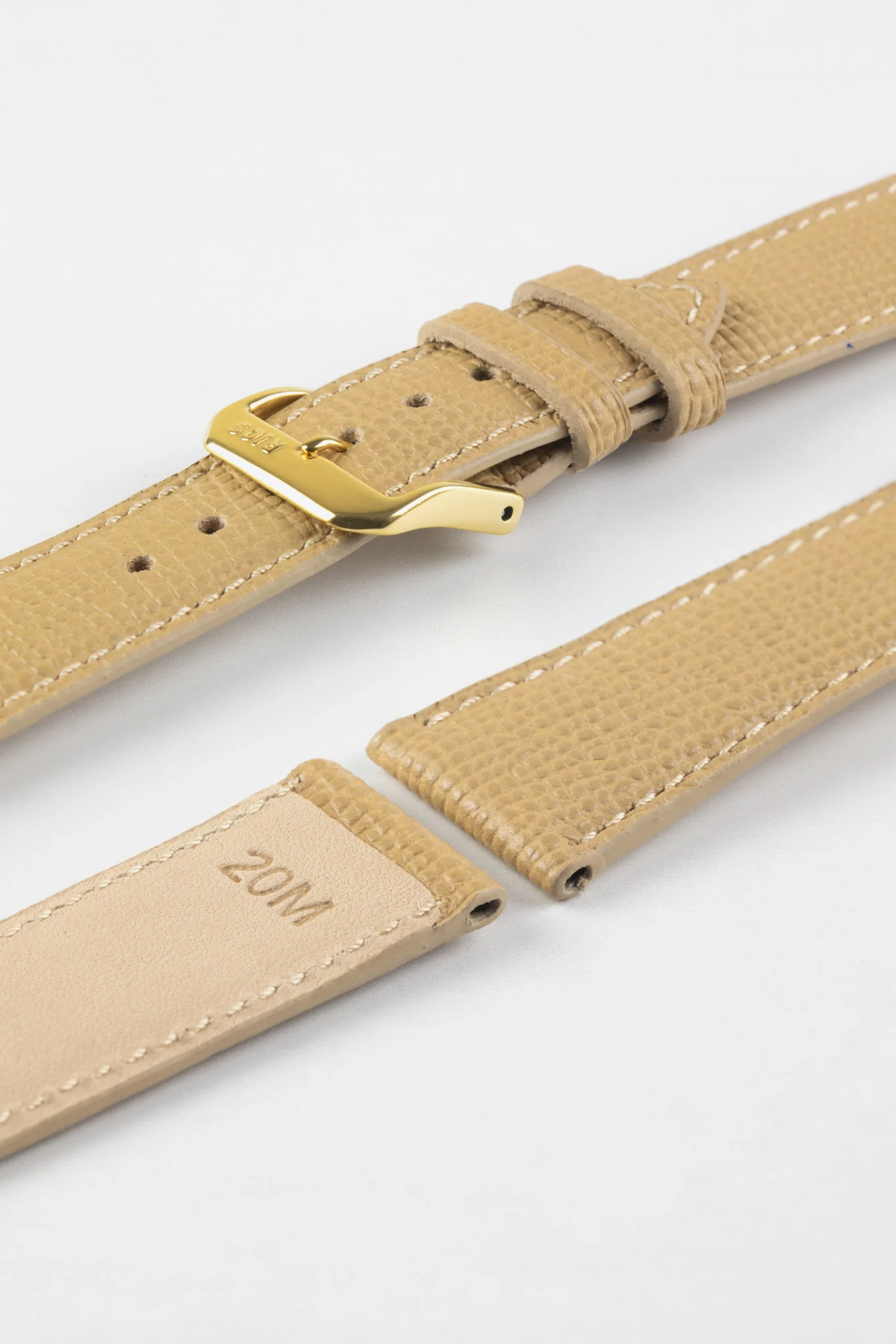 RIOS1931 FRENCH Leather Watch Strap in CASHMERE - Image 8