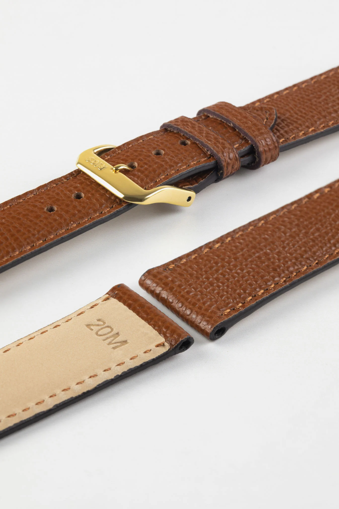 RIOS1931 FRENCH Leather Watch Strap in COGNAC - Image 8