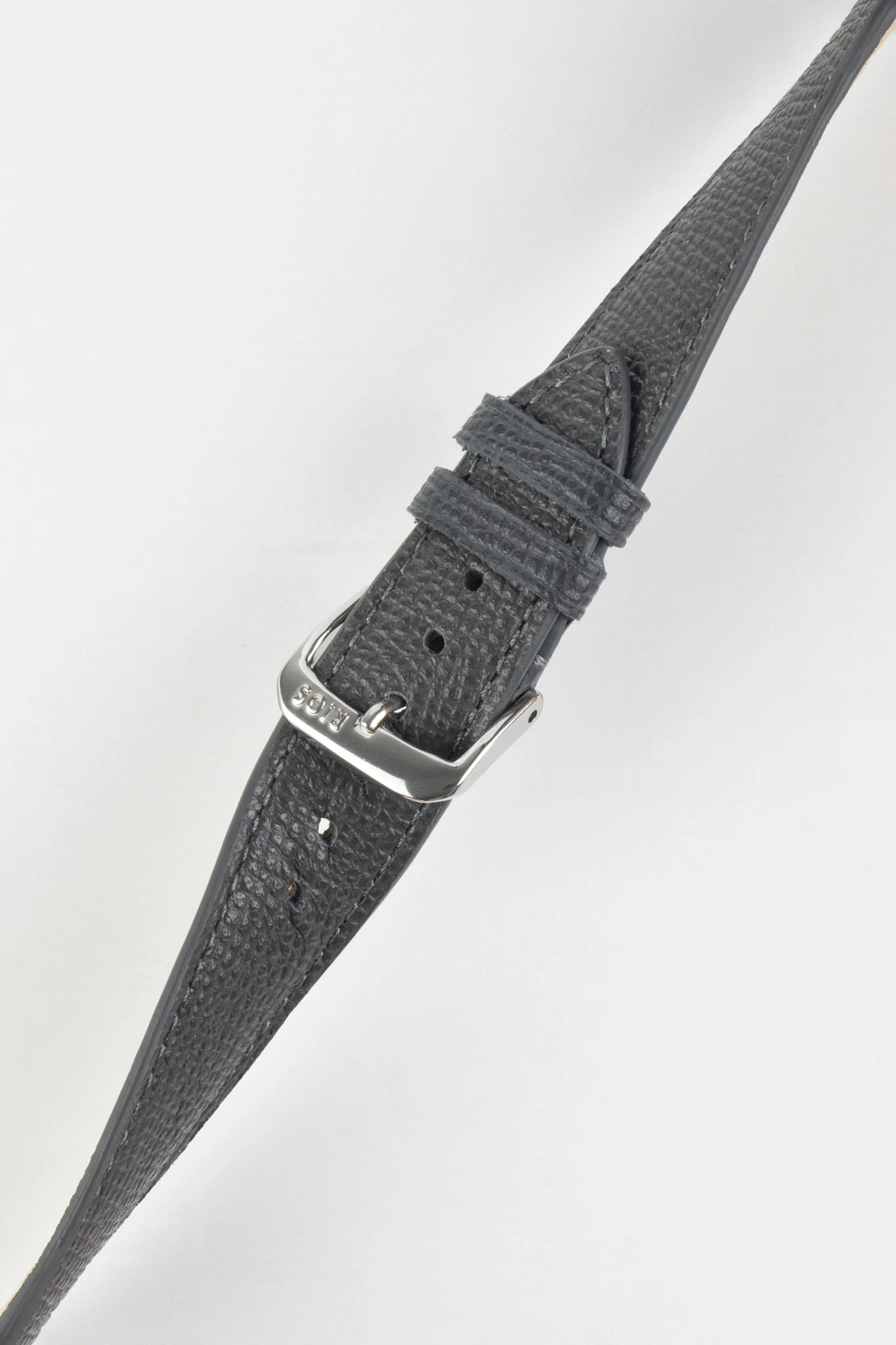 RIOS1931 FRENCH Leather Watch Strap in GRAPHITE - Image 5