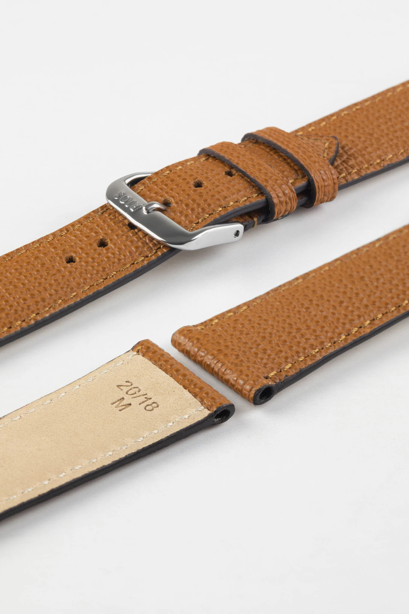 RIOS1931 FRENCH Leather Watch Strap in HONEY - Image 7