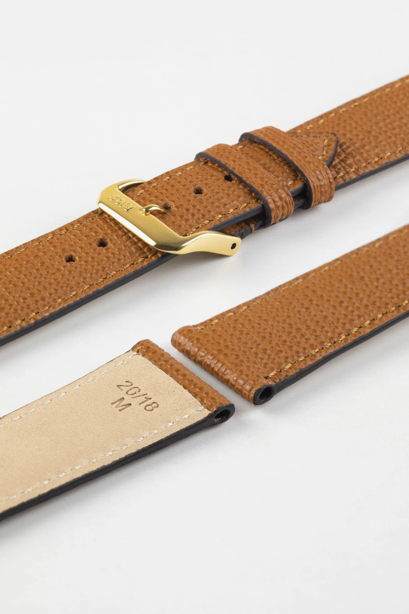 RIOS1931 FRENCH Leather Watch Strap in HONEY - Image 8